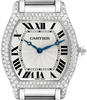 Cartier Tortue White Gold Diamond Bezel WA504351 White gold Silver