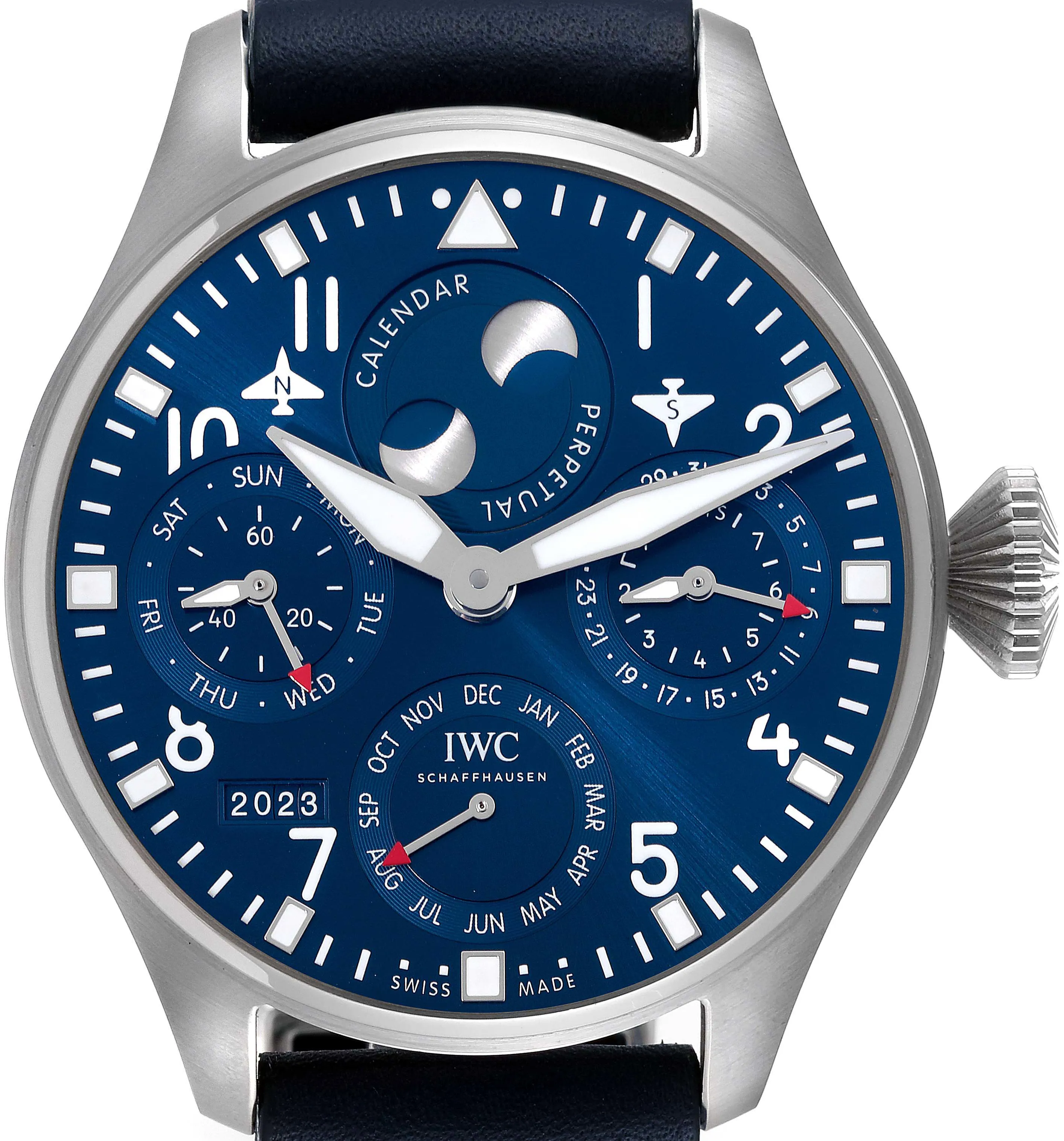 IWC Big Pilot IW503605 46.2mm Stainless steel Blue