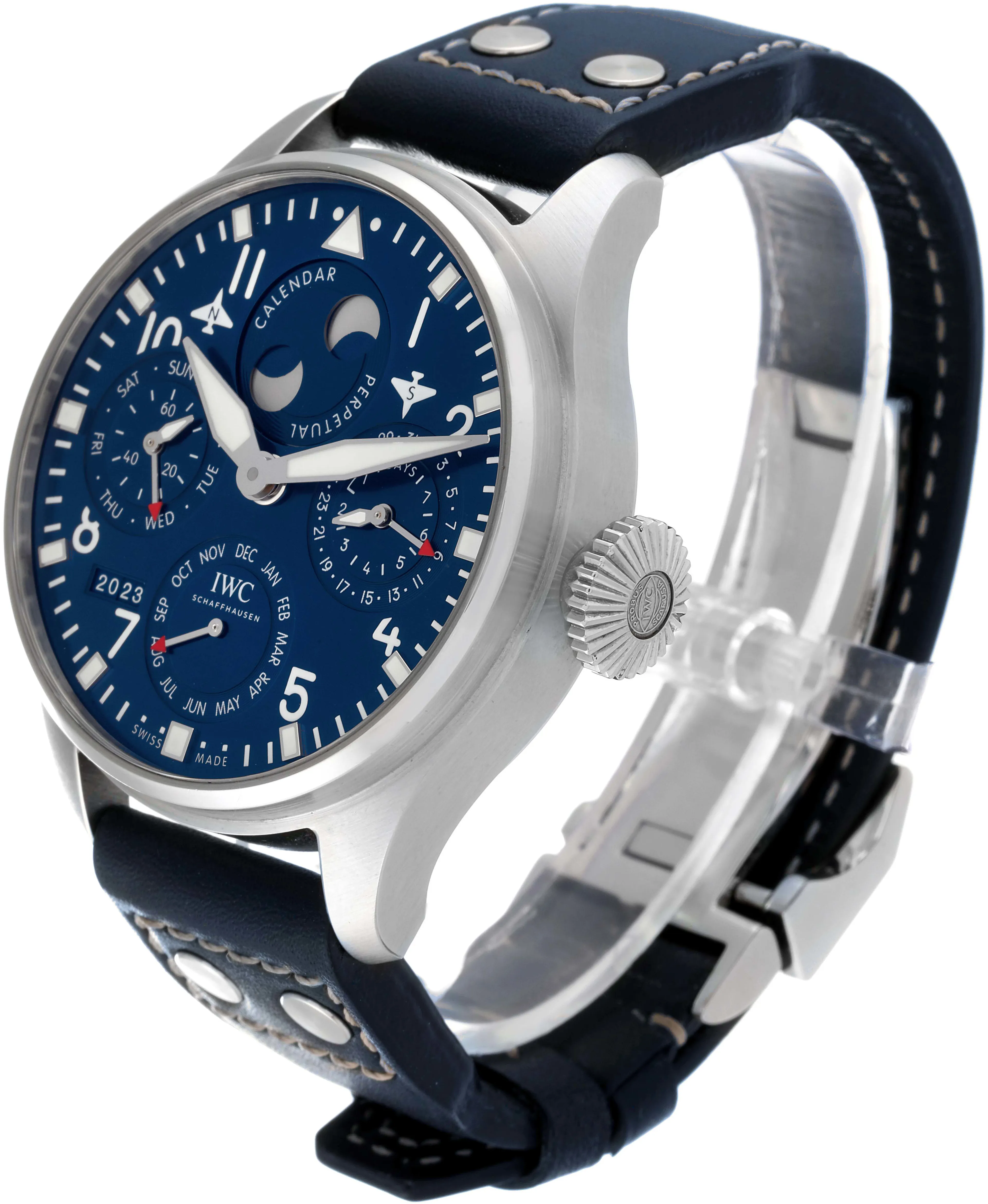 IWC Big Pilot IW503605 46.2mm Stainless steel Blue 3