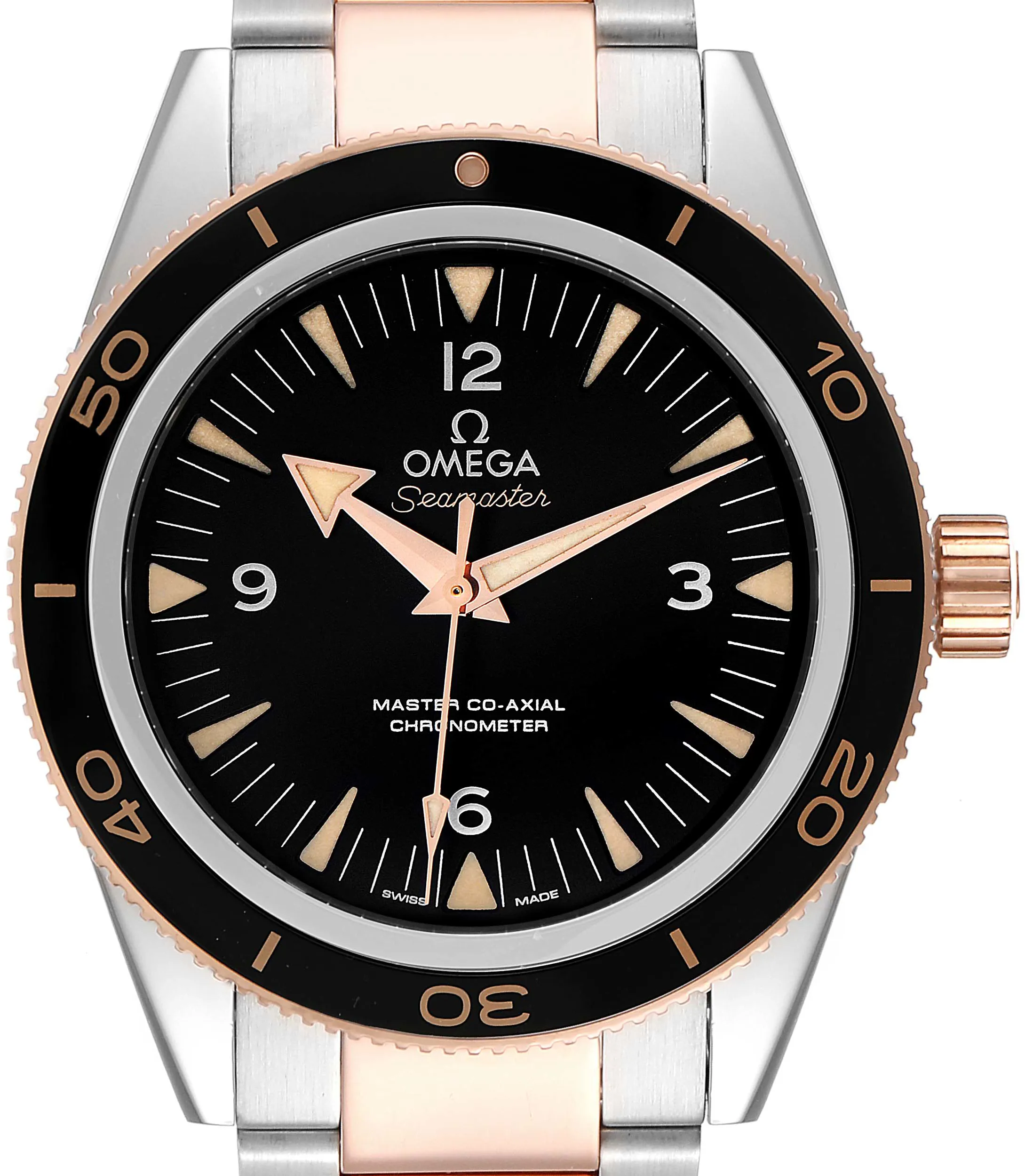 Omega Seamaster 300 233.20.41.21.01.001 41mm Rose gold and steel •