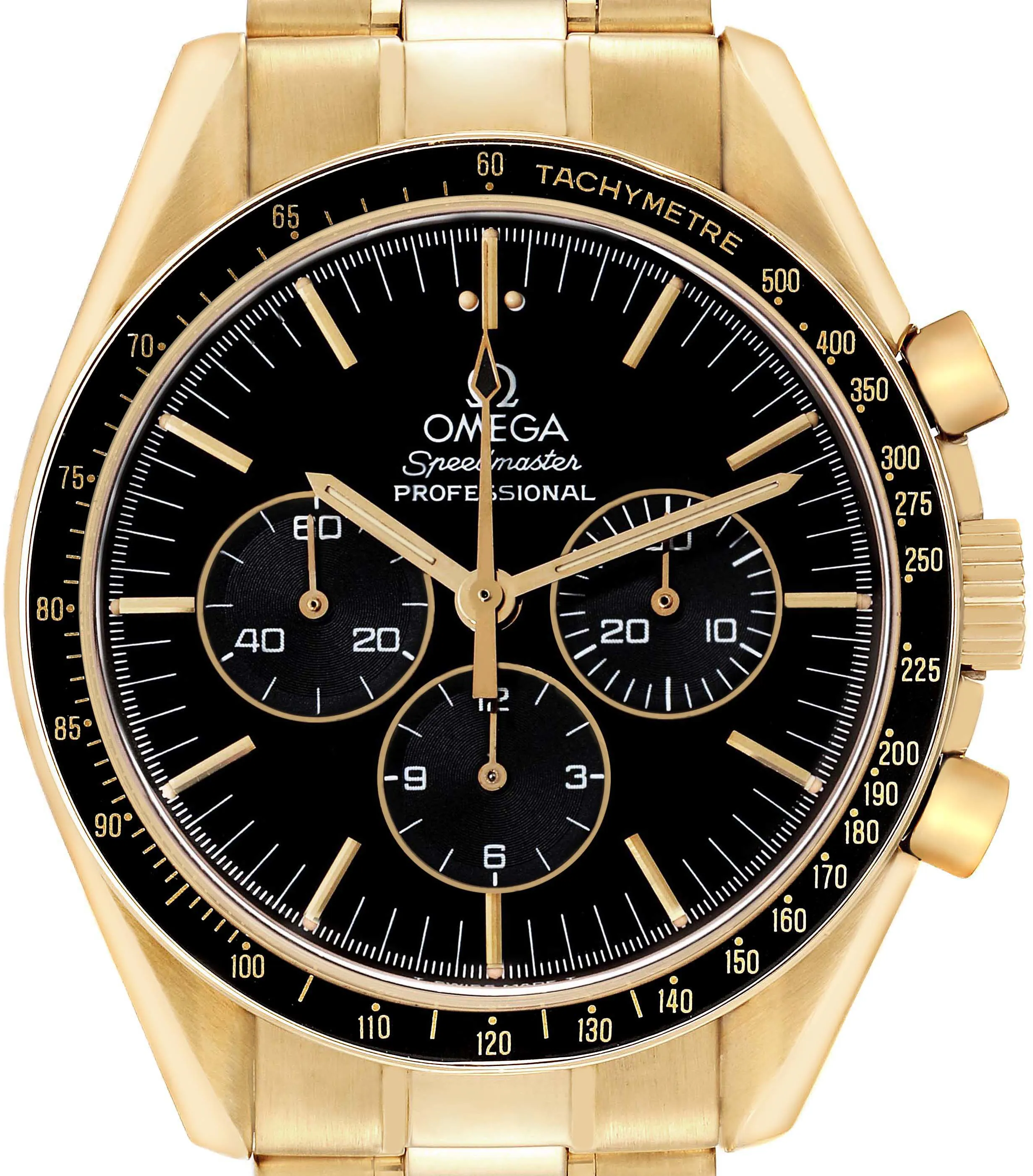 Omega Speedmaster 3191.50 42mm Yellow gold Black