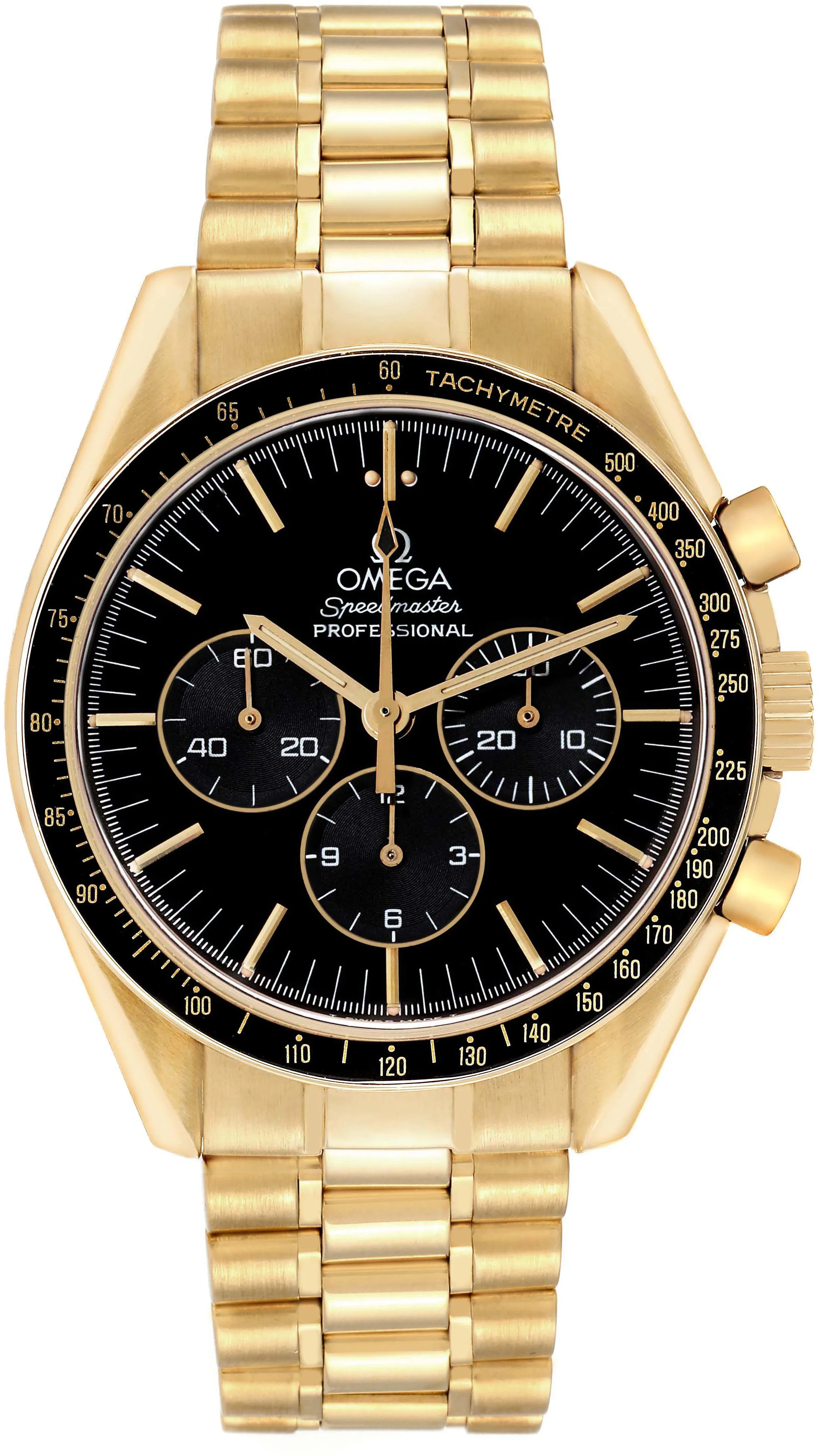 Omega Speedmaster 3191.50 42mm Yellow gold Black 1