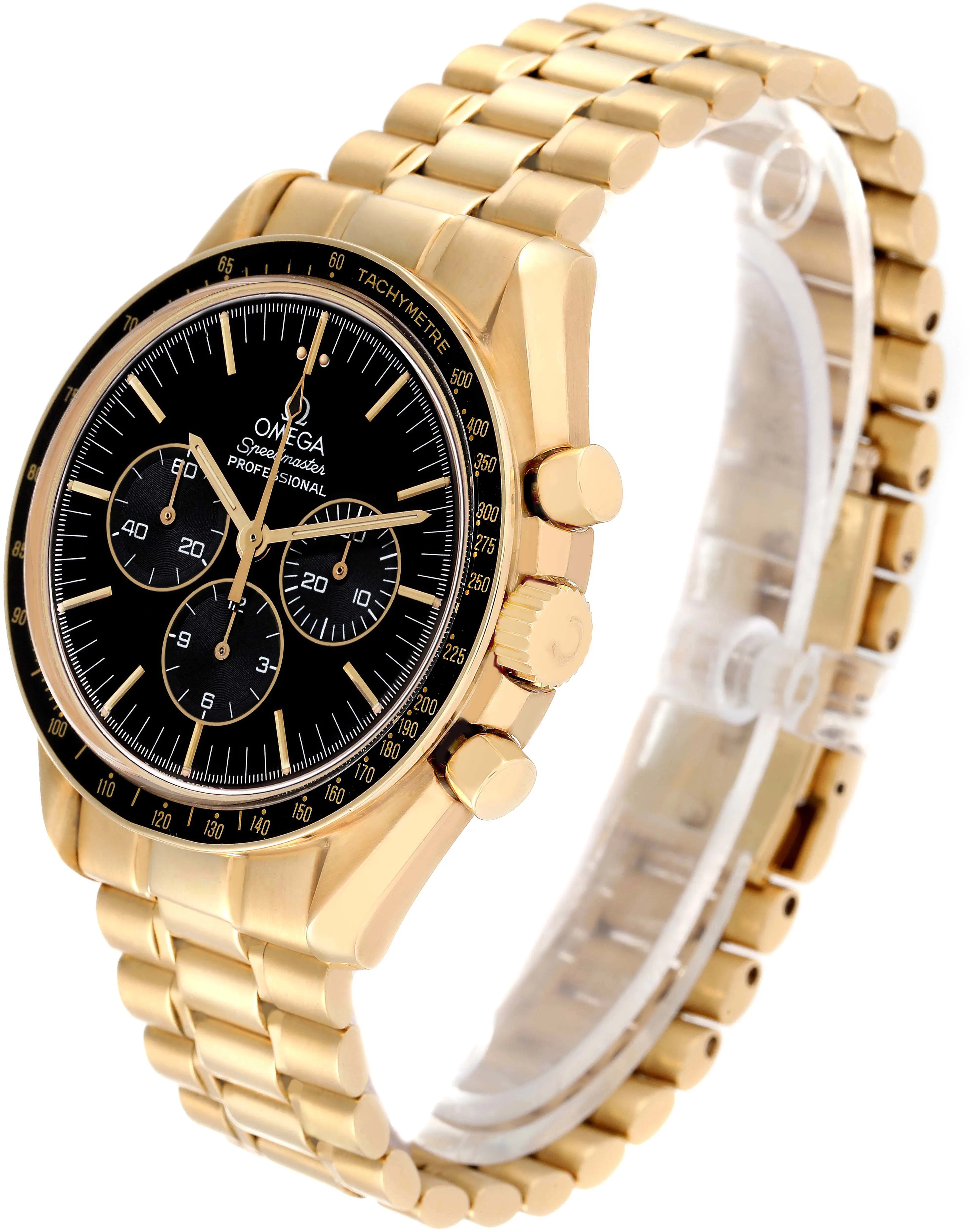 Omega Speedmaster 3191.50 42mm Yellow gold Black 3