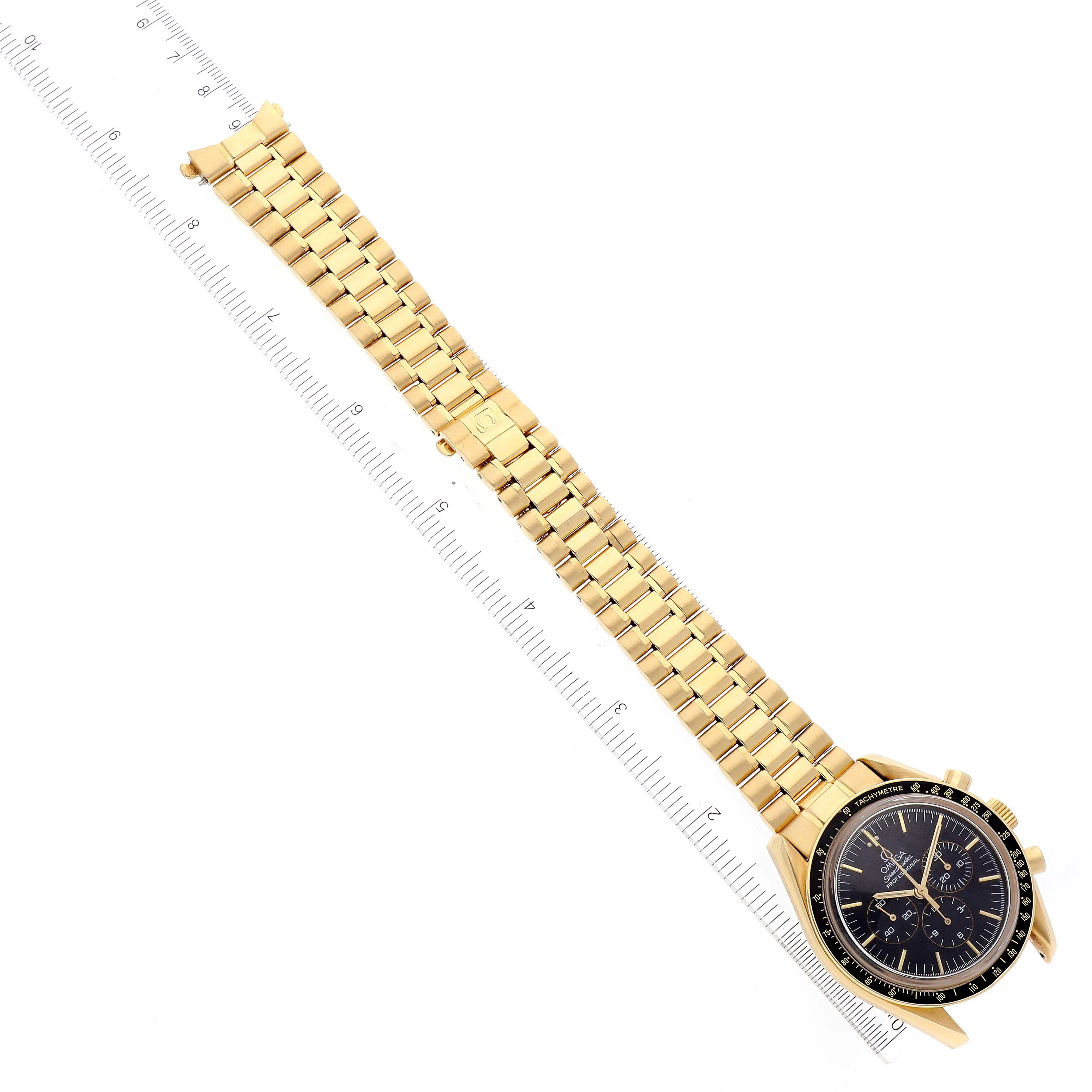 Omega Speedmaster 3191.50 42mm Yellow gold Black 5