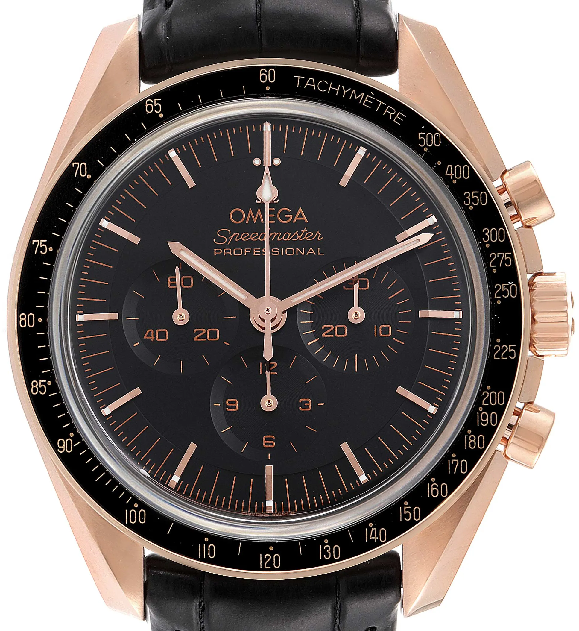 Omega Speedmaster Moonwatch 310.63.42.50.01.001 42mm Rose gold and 18k rose gold Black