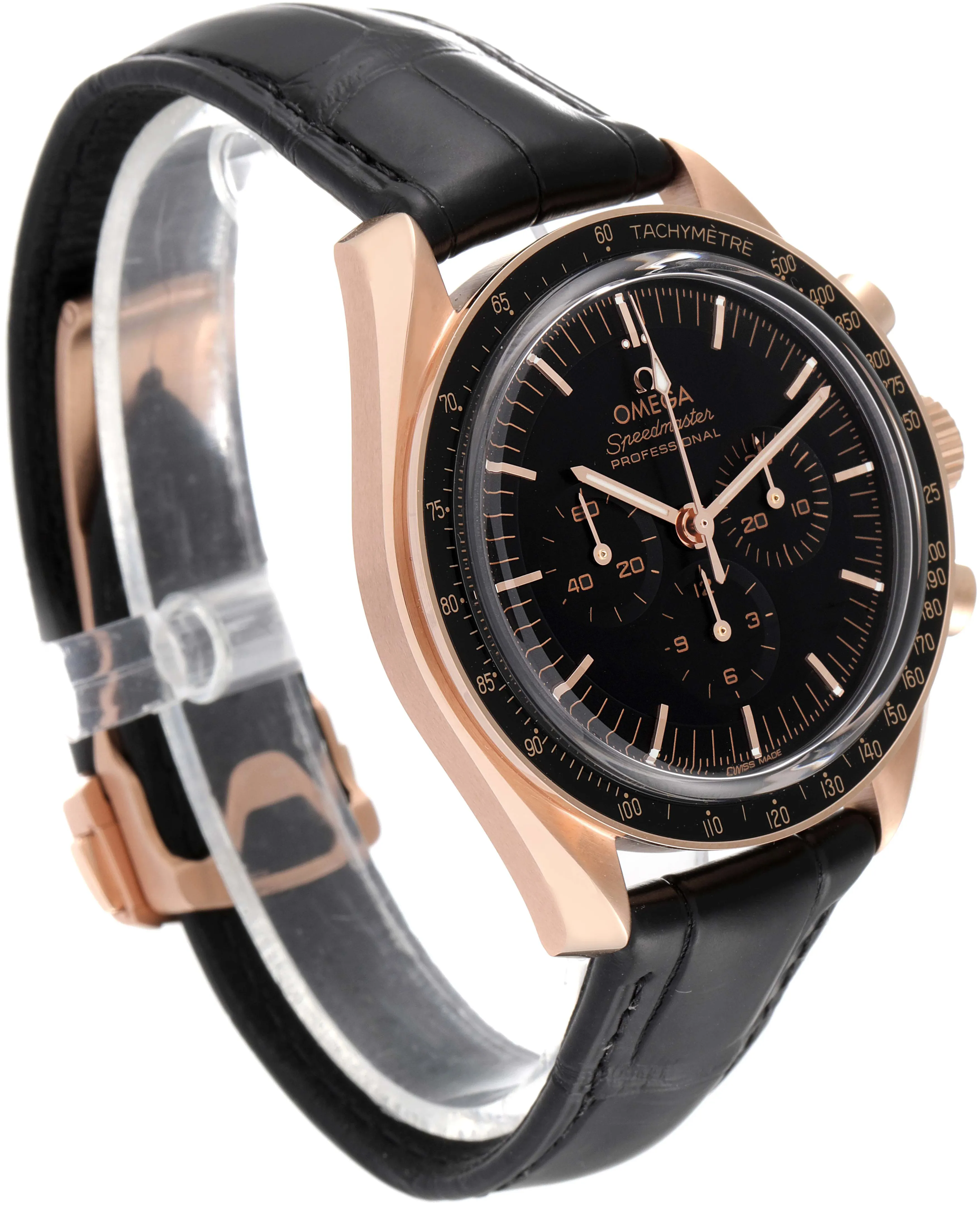 Omega Speedmaster Moonwatch 310.63.42.50.01.001 42mm Rose gold and 18k rose gold Black 2