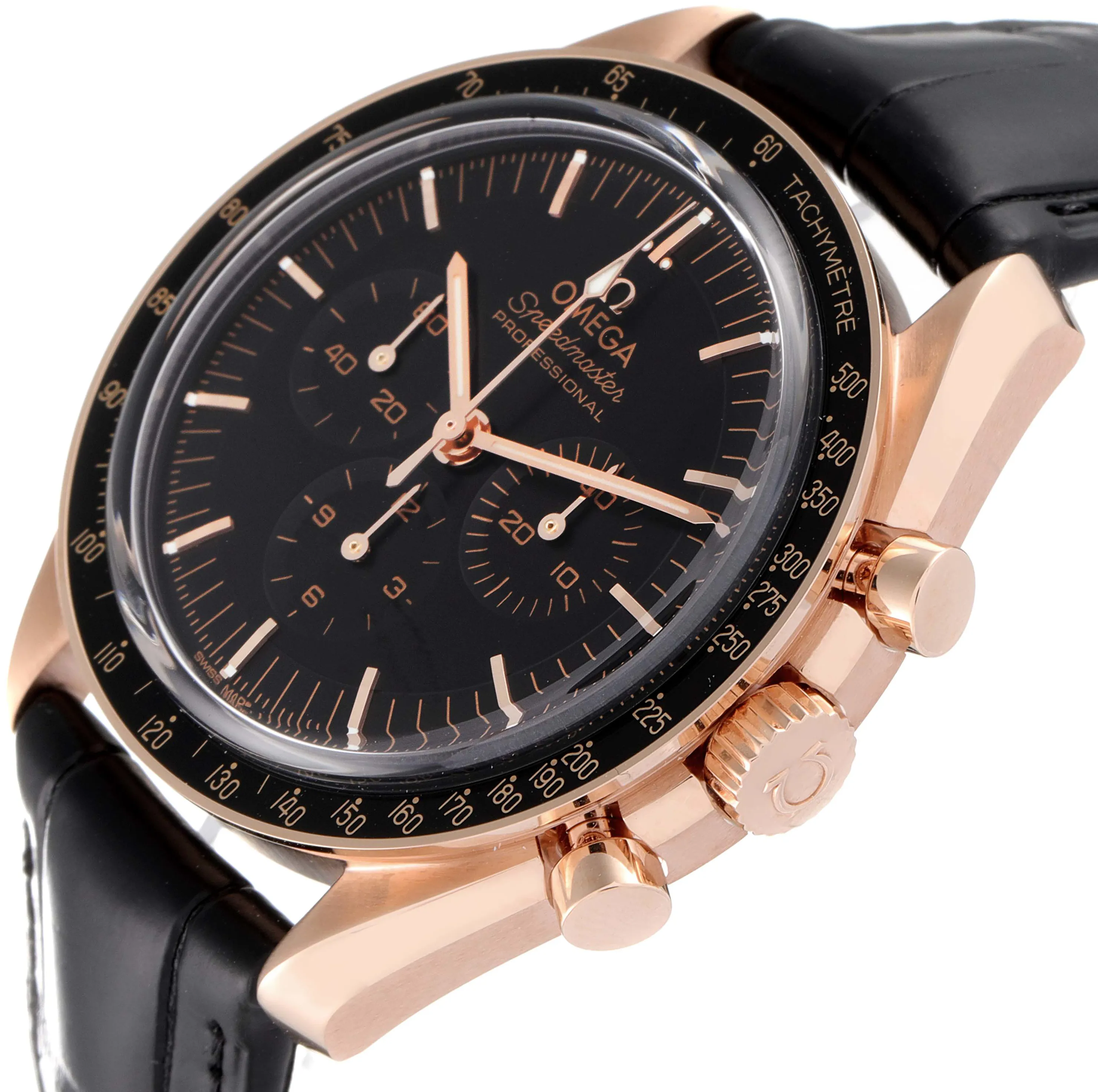 Omega Speedmaster Moonwatch 310.63.42.50.01.001 42mm Rose gold and 18k rose gold Black 4