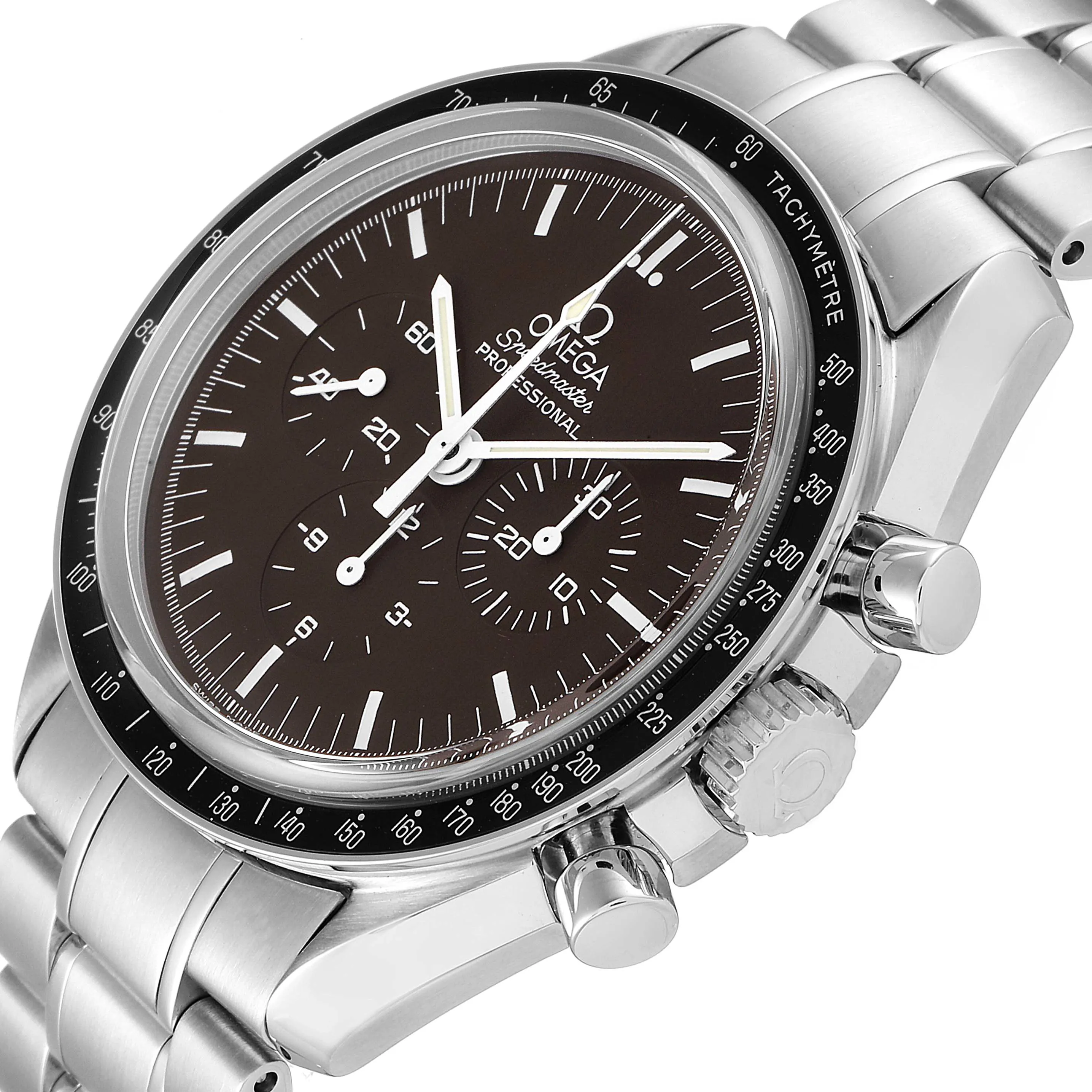 Omega Speedmaster Moonwatch 311.30.42.30.13.001 42mm Stainless steel Brown 4