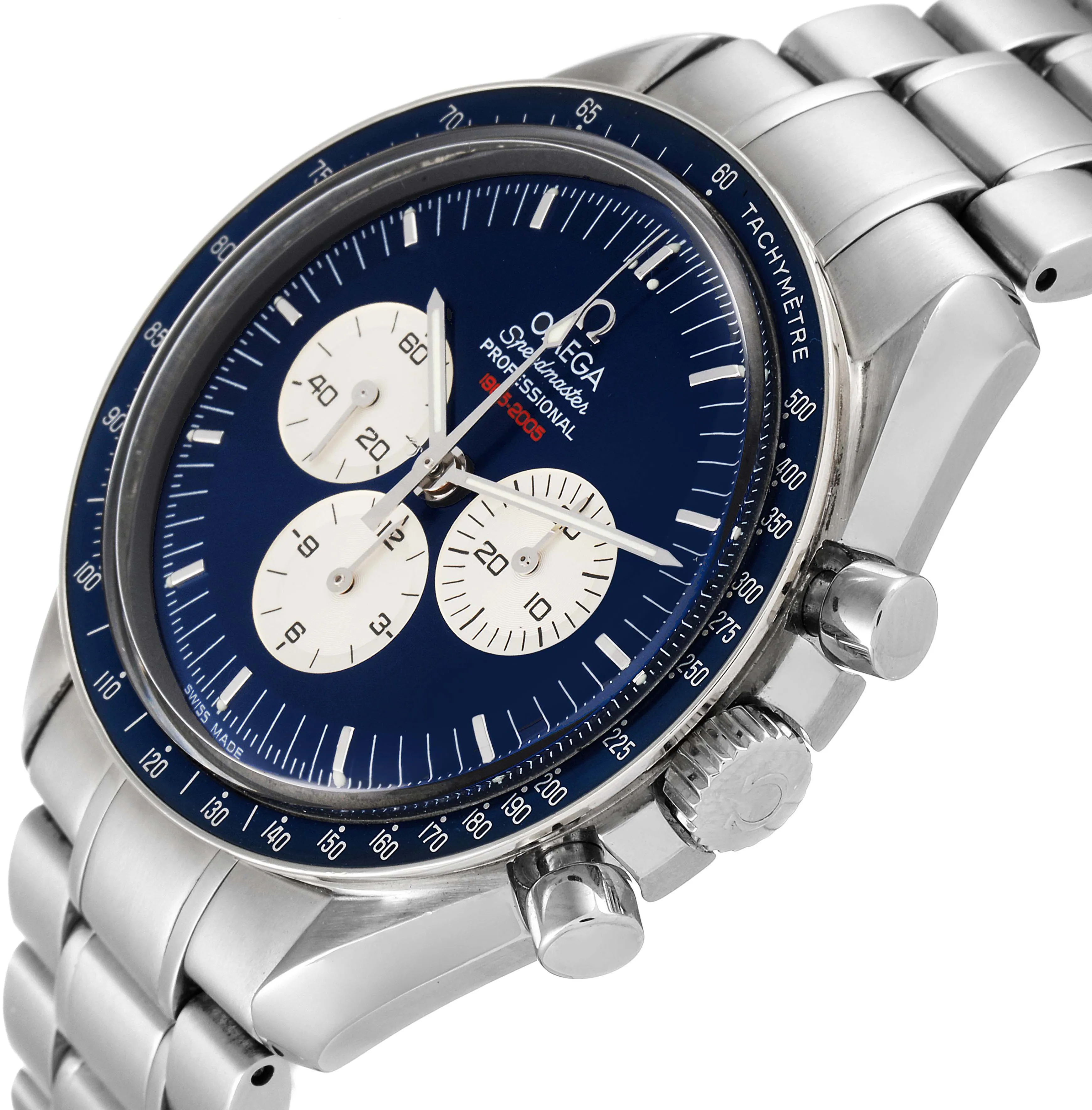 Omega Speedmaster Moonwatch 3565.80.00 42mm Stainless steel Blue 4