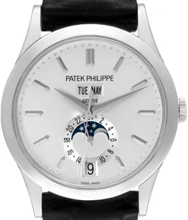 Patek Philippe Complications Annual Calendar 5396G-011 39mm White gold Silver