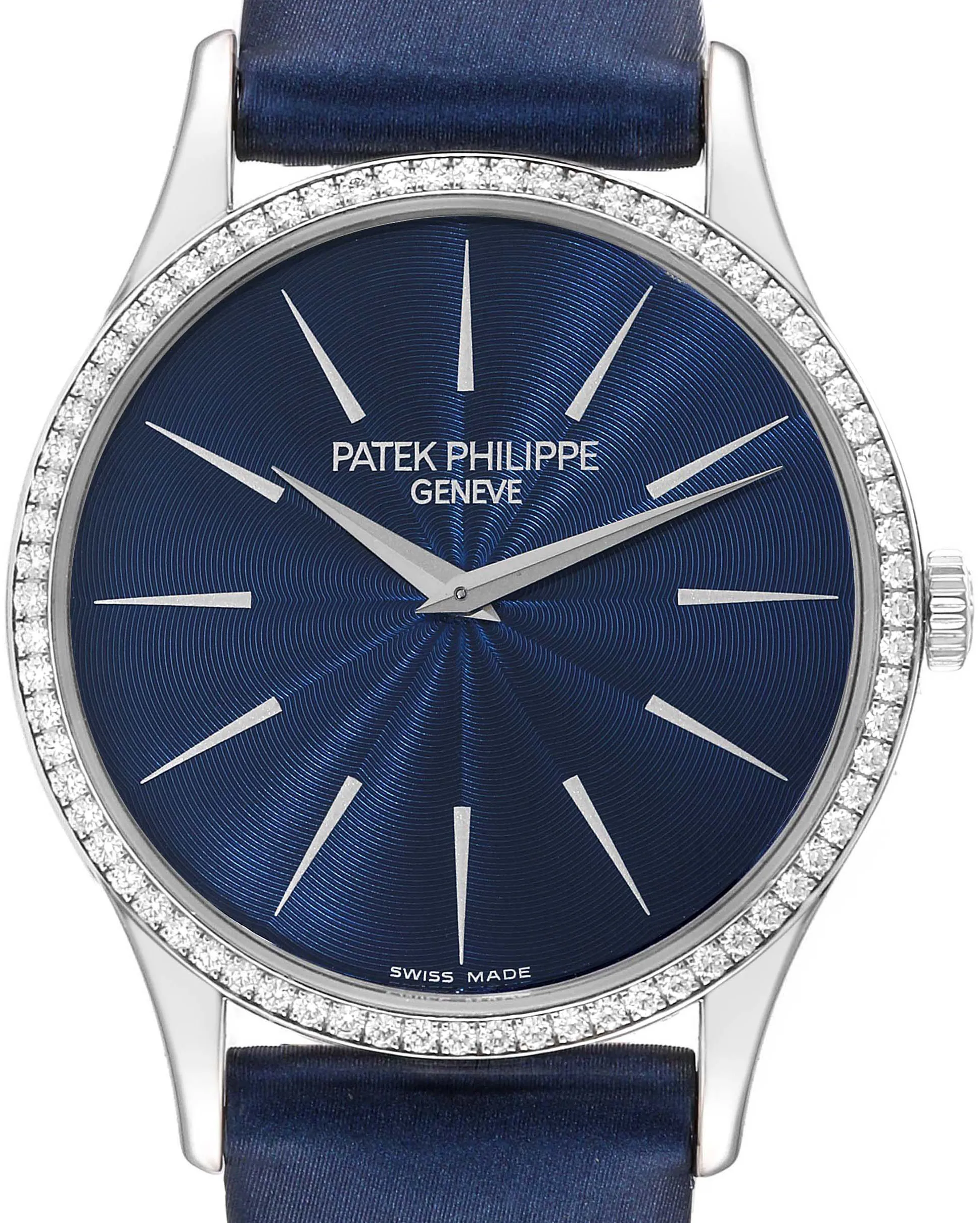 Patek Philippe Calatrava 4896G 33mm White gold Blue