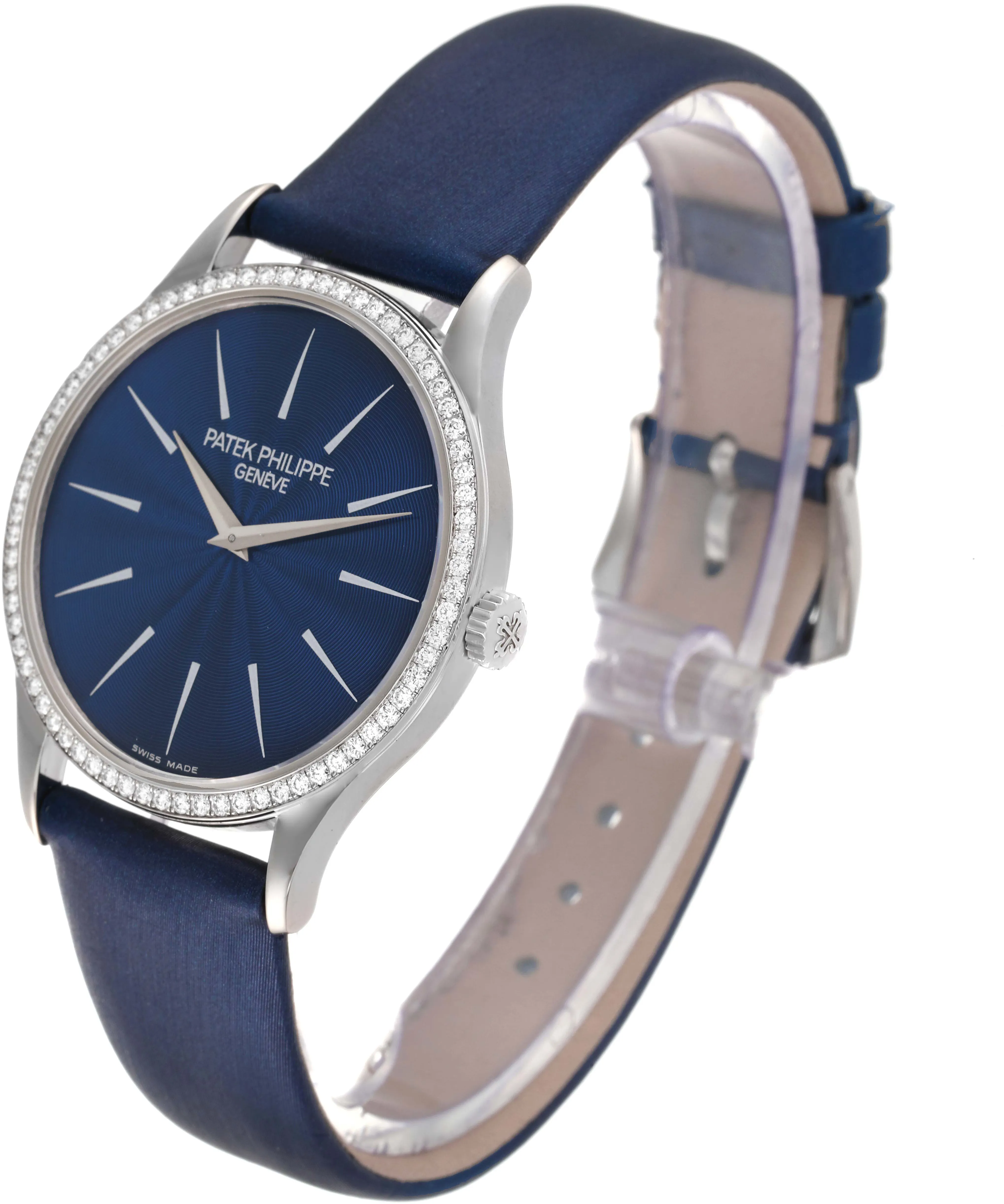 Patek Philippe Calatrava 4896G 33mm White gold Blue 3