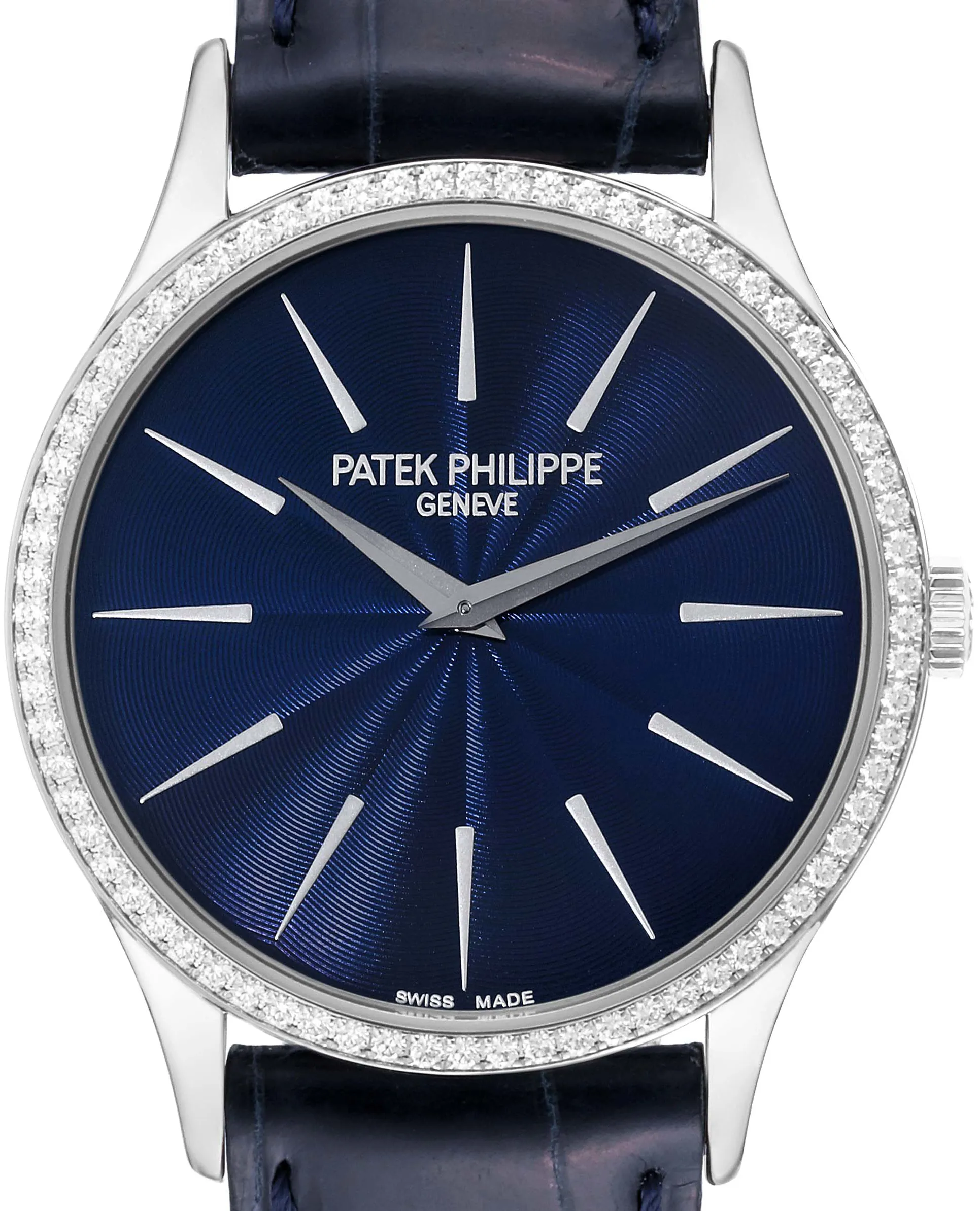 Patek Philippe Calatrava 4897G 33mm White gold Blue