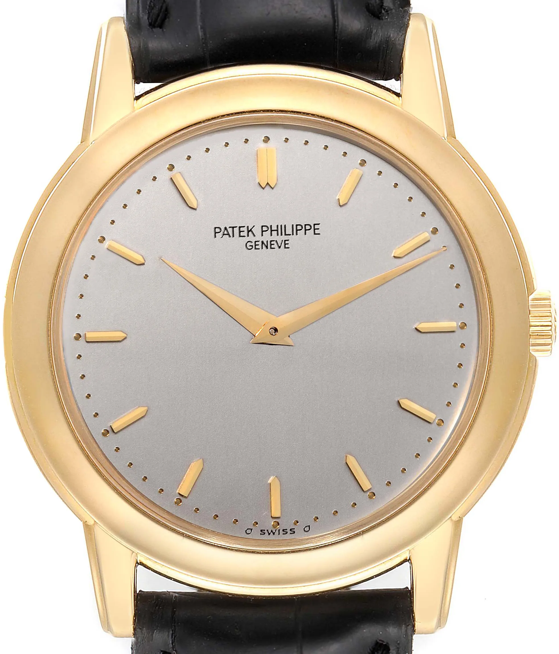 Patek Philippe Calatrava 5032J 36mm Yellow gold Silver opaline