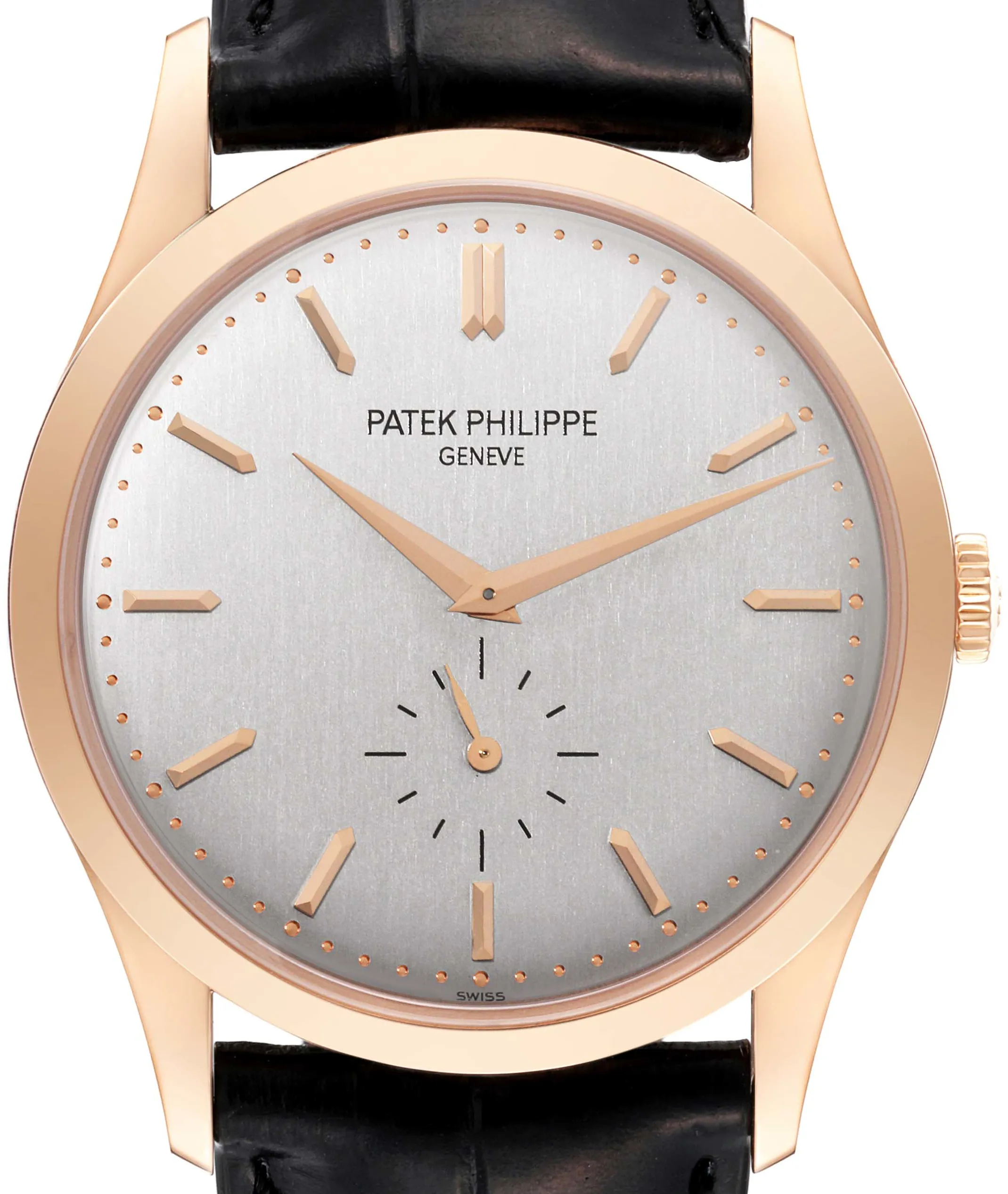 Patek Philippe Calatrava 5196R 37mm Rose gold and 18k rose gold Silver