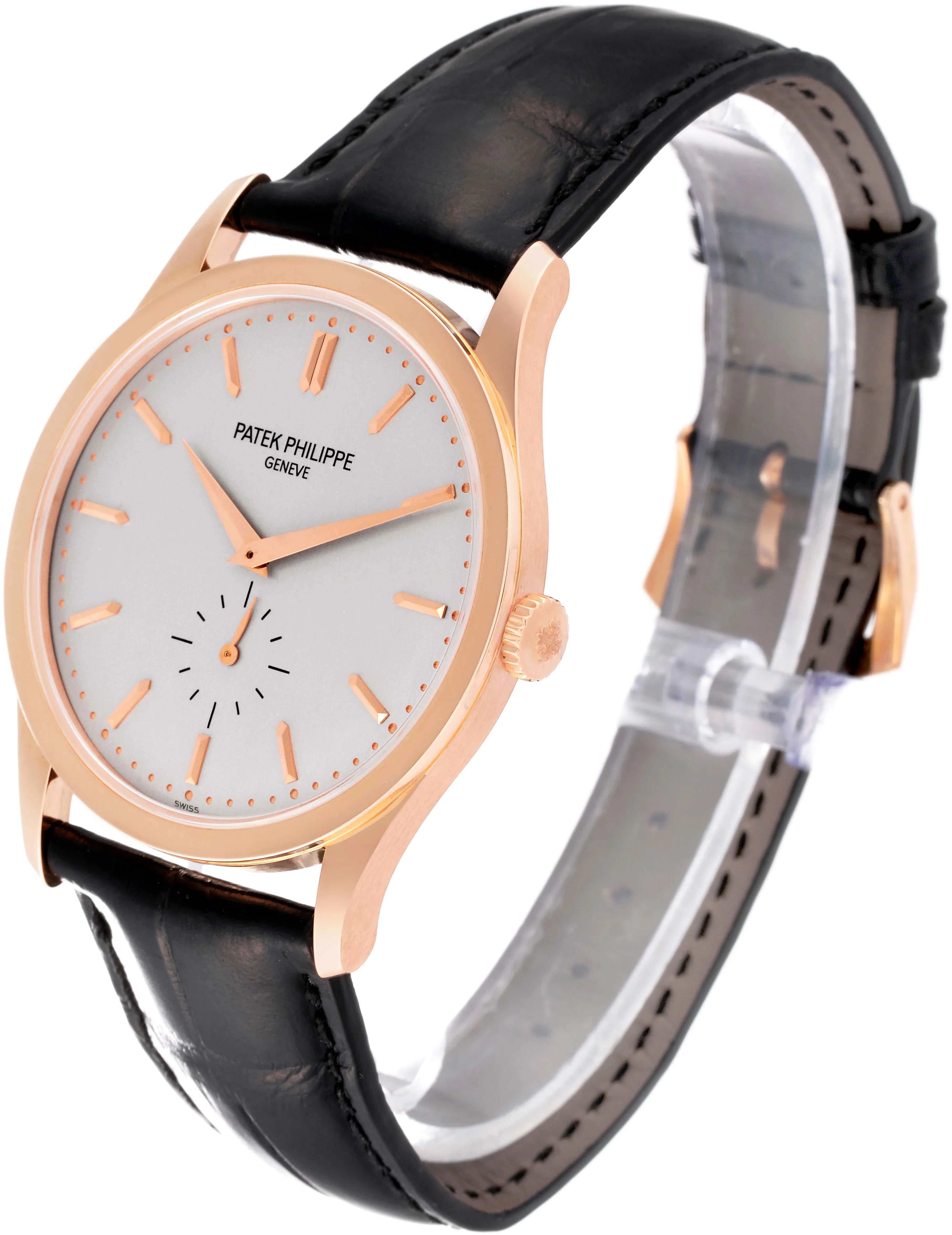 Patek Philippe Calatrava 5196R 37mm Rose gold and 18k rose gold Silver 3