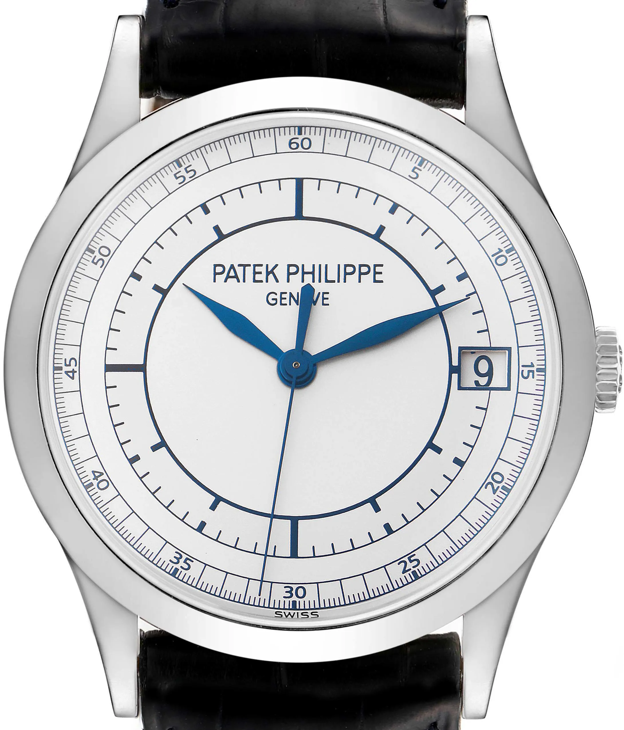 Patek Philippe Calatrava 5296G 38mm White gold and 18k white gold Silver