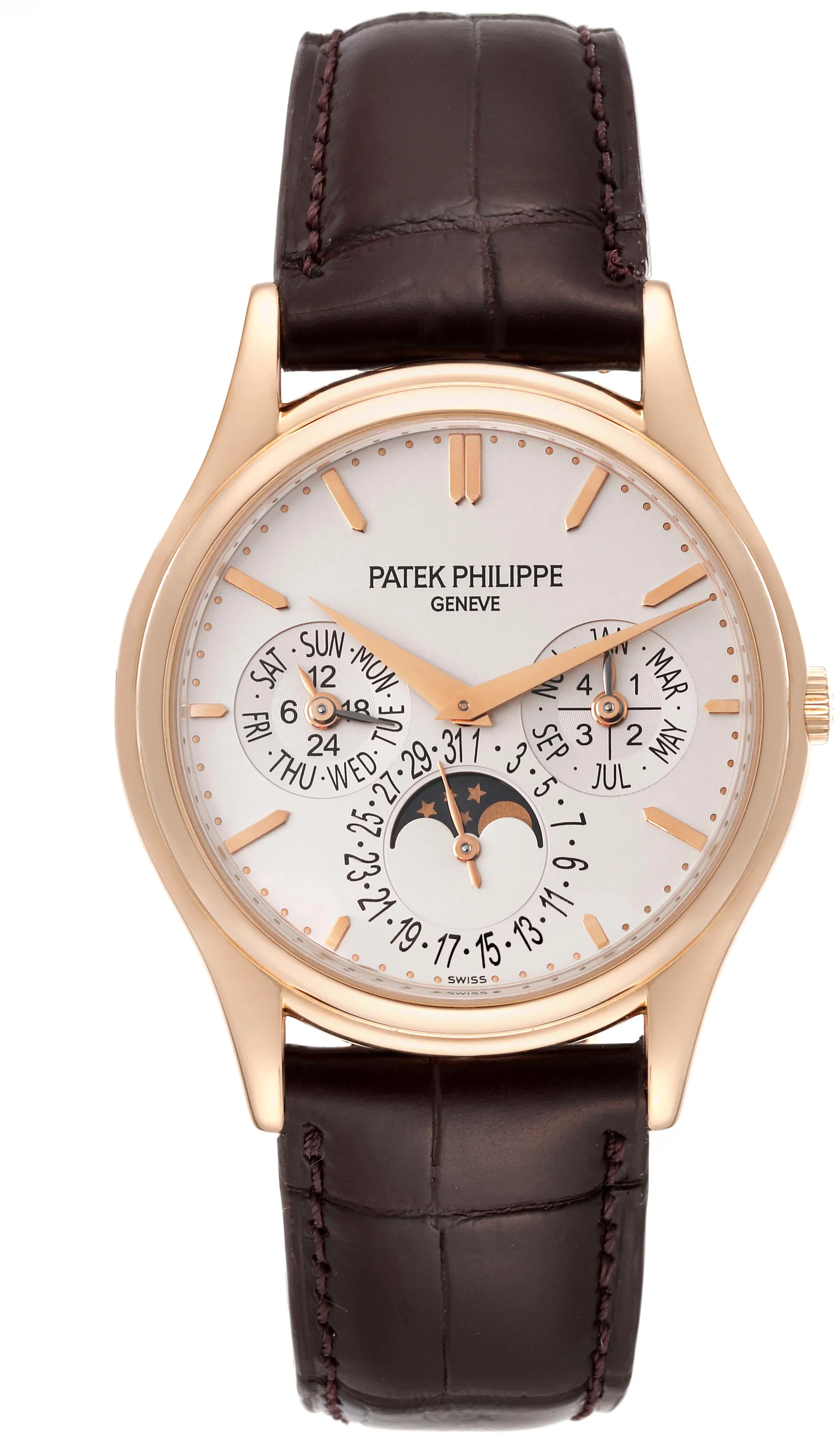 Patek Philippe Perpetual Calendar 5140R-001 37mm Rose gold and 18k rose gold Brown 1