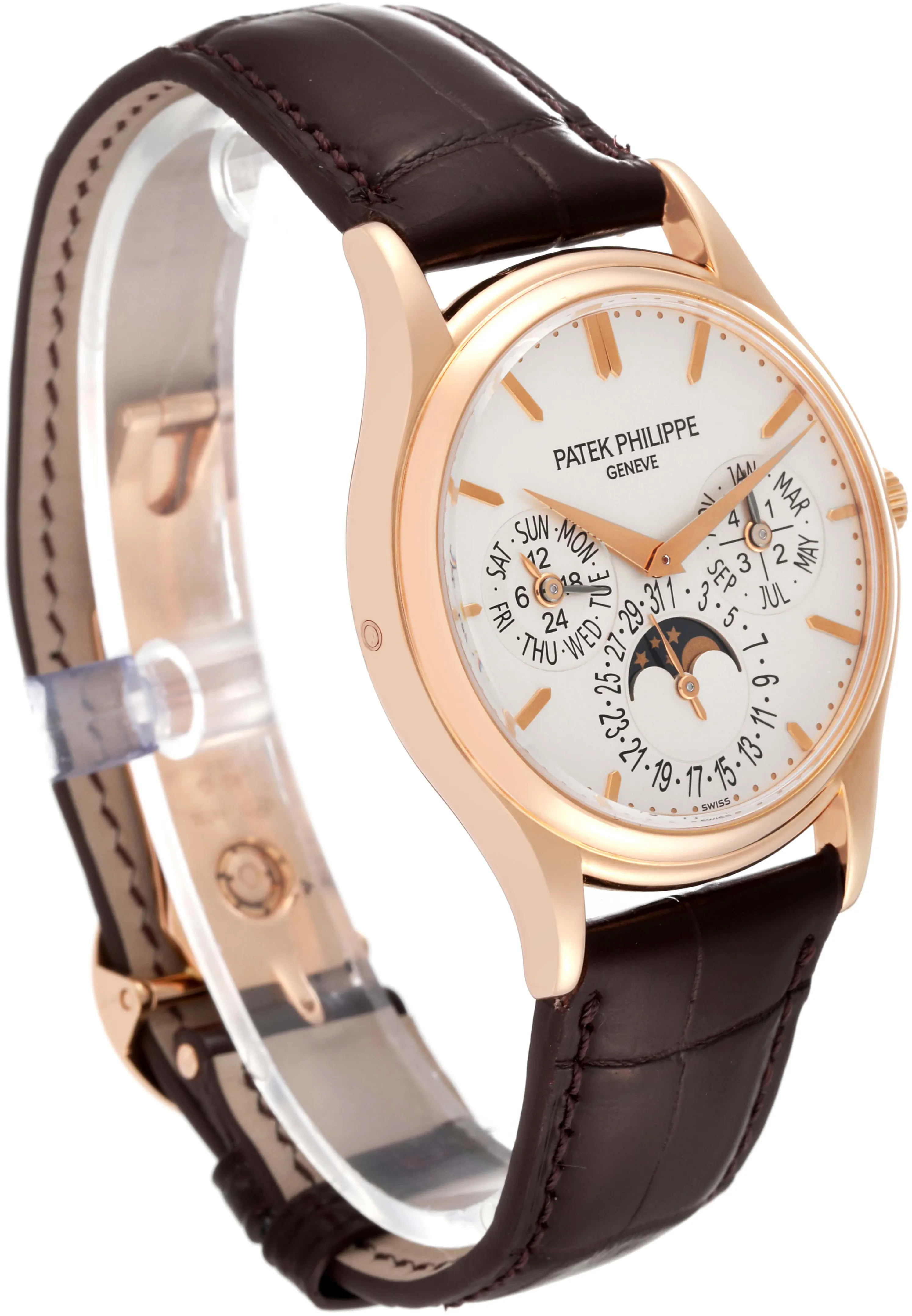 Patek Philippe Perpetual Calendar 5140R-001 37mm Rose gold and 18k rose gold Brown 2