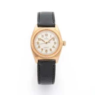 Rolex Bubble Back 3131 Rose gold Gray