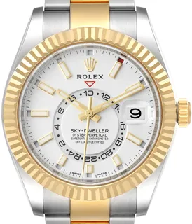 Rolex Sky-Dweller 326933 Stainless steel and 18k yellow gold White