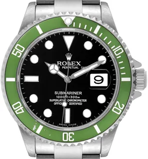 Rolex Submariner “Kermit” 16610LV Stainless steel Black