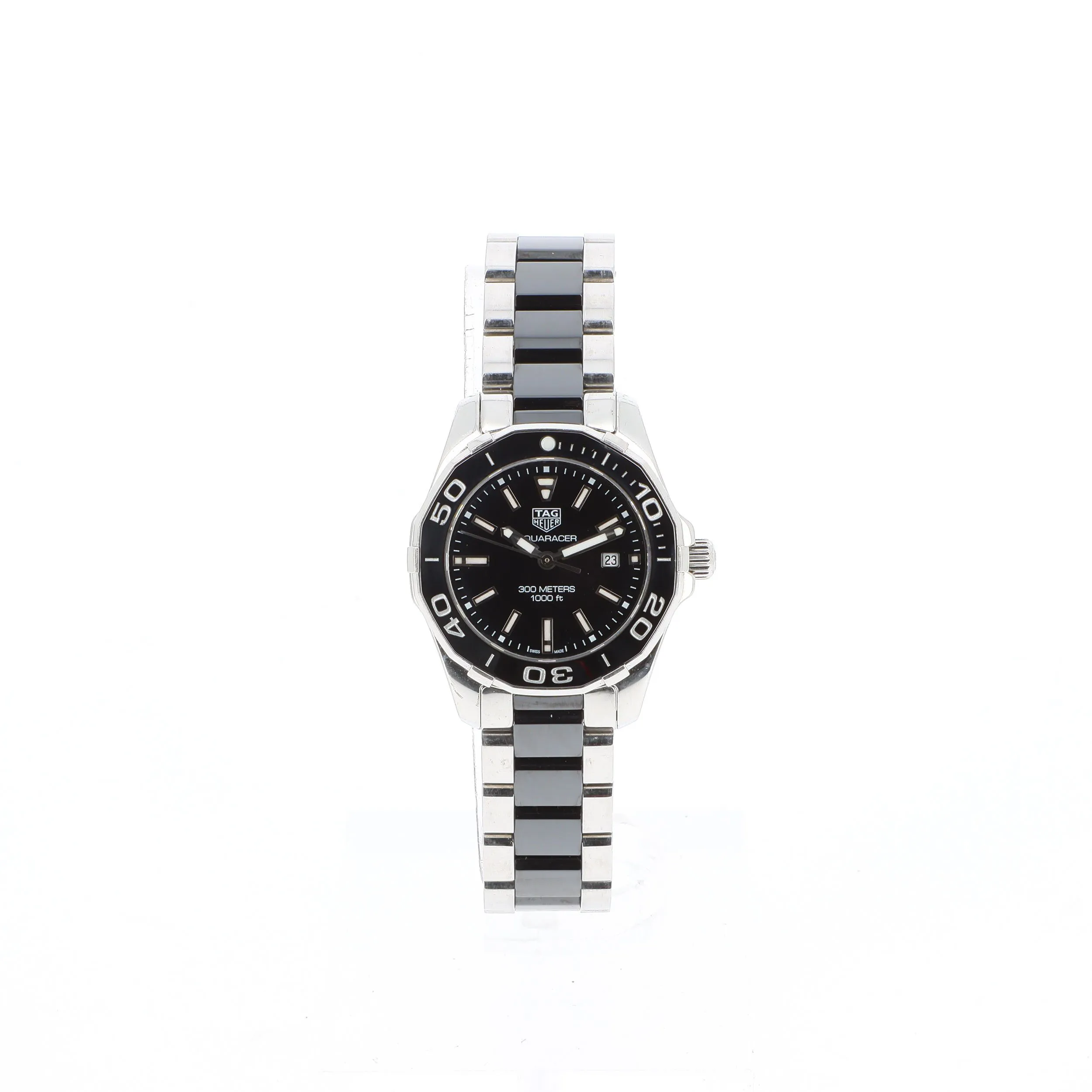 TAG Heuer Aquaracer WAY141A 32mm Stainless steel and ceramic Black