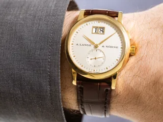 A. Lange & Söhne Saxonia 102.001 Yellow gold Silver