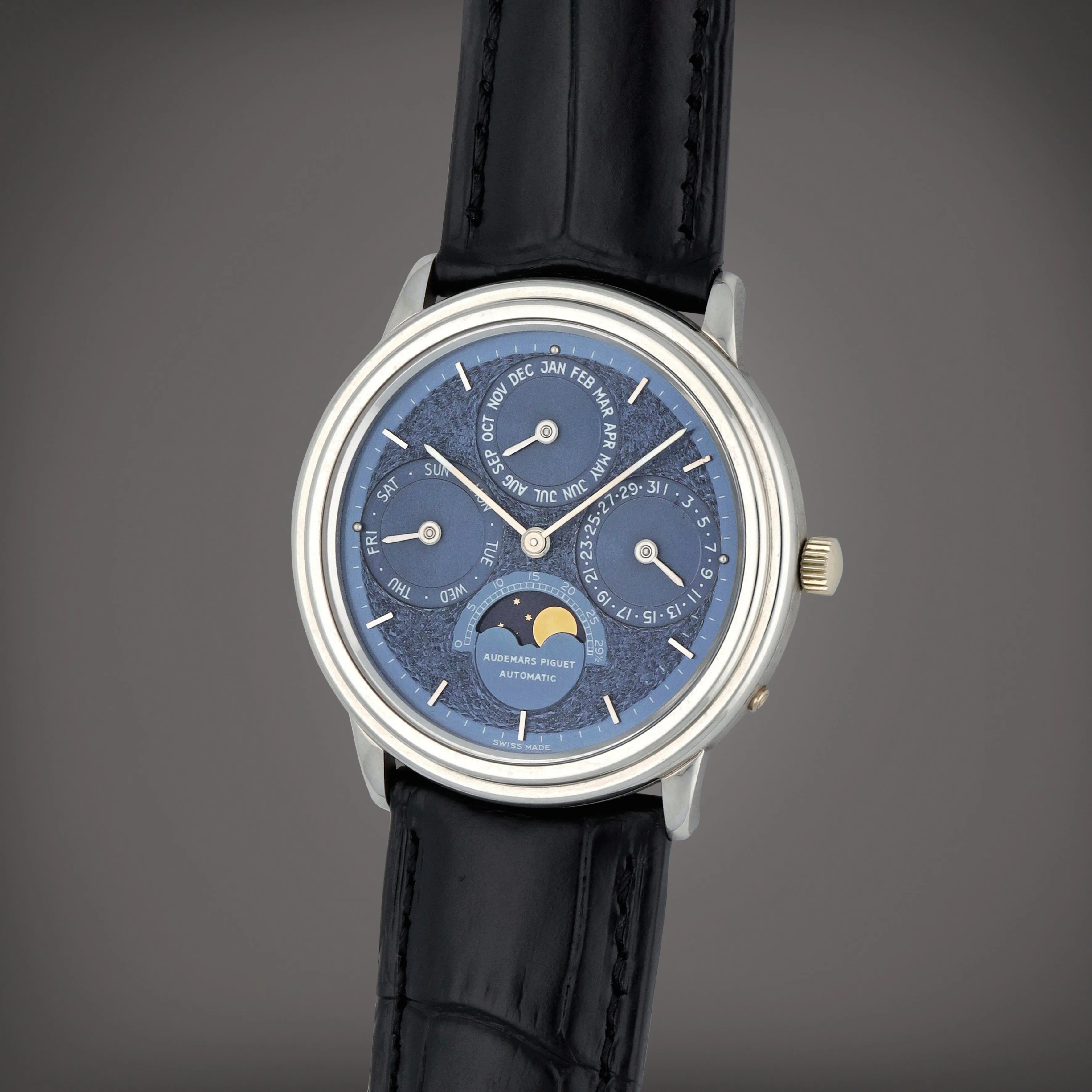 Audemars Piguet Perpetual Calendar 25657PT 36mm Platinum Blue