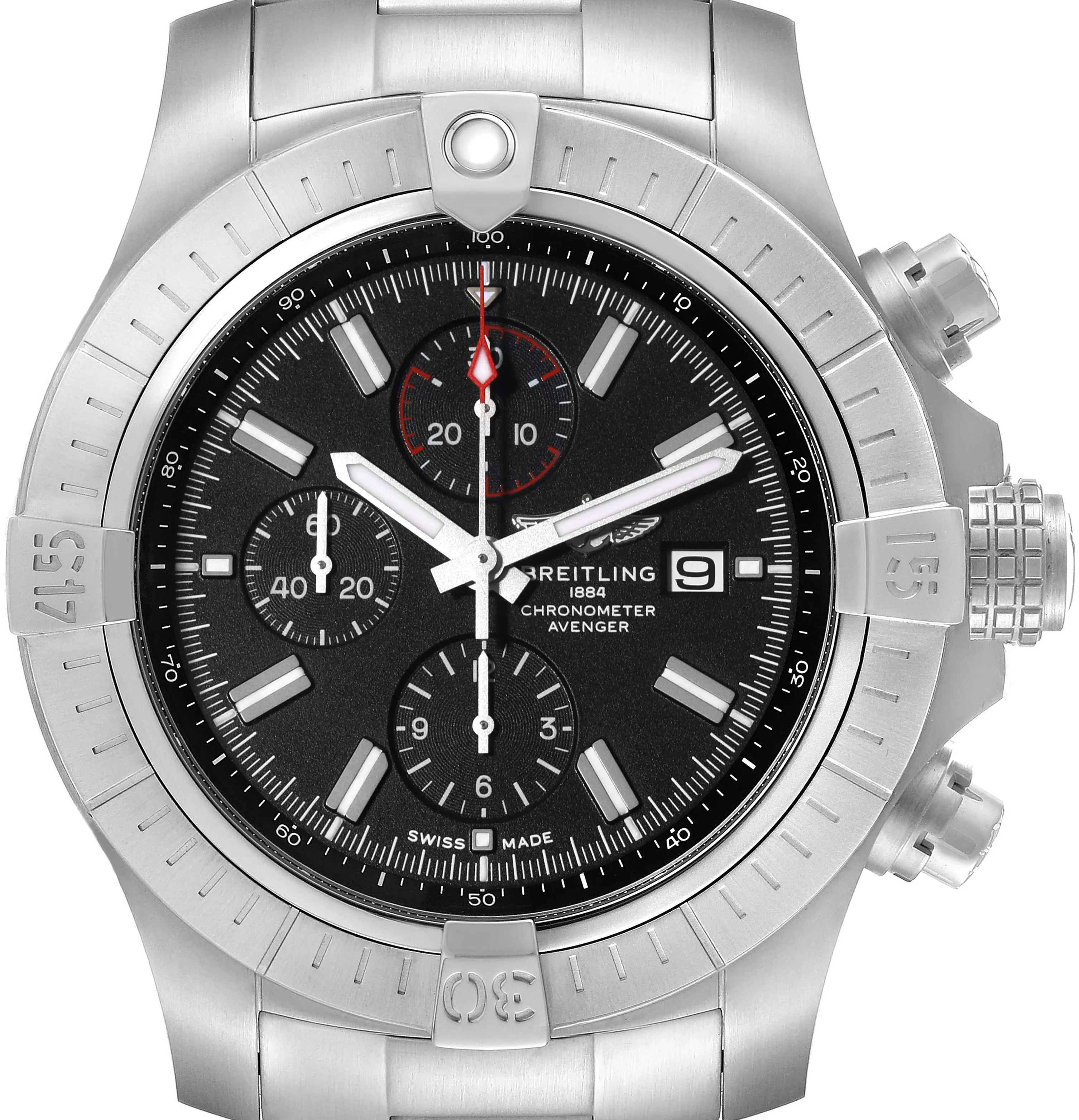 Breitling Avenger A13375 48mm Stainless steel Black