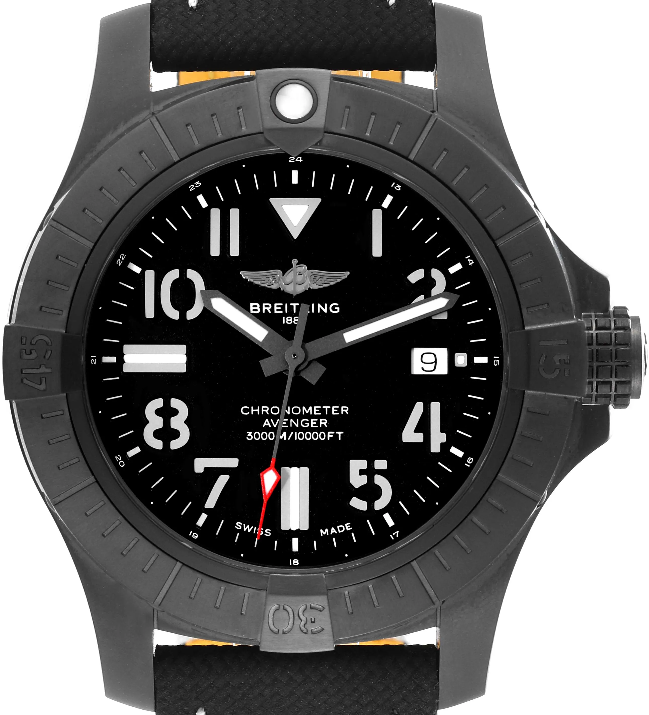 Breitling Avenger V17319 45mm Titanium and Black DLC Black