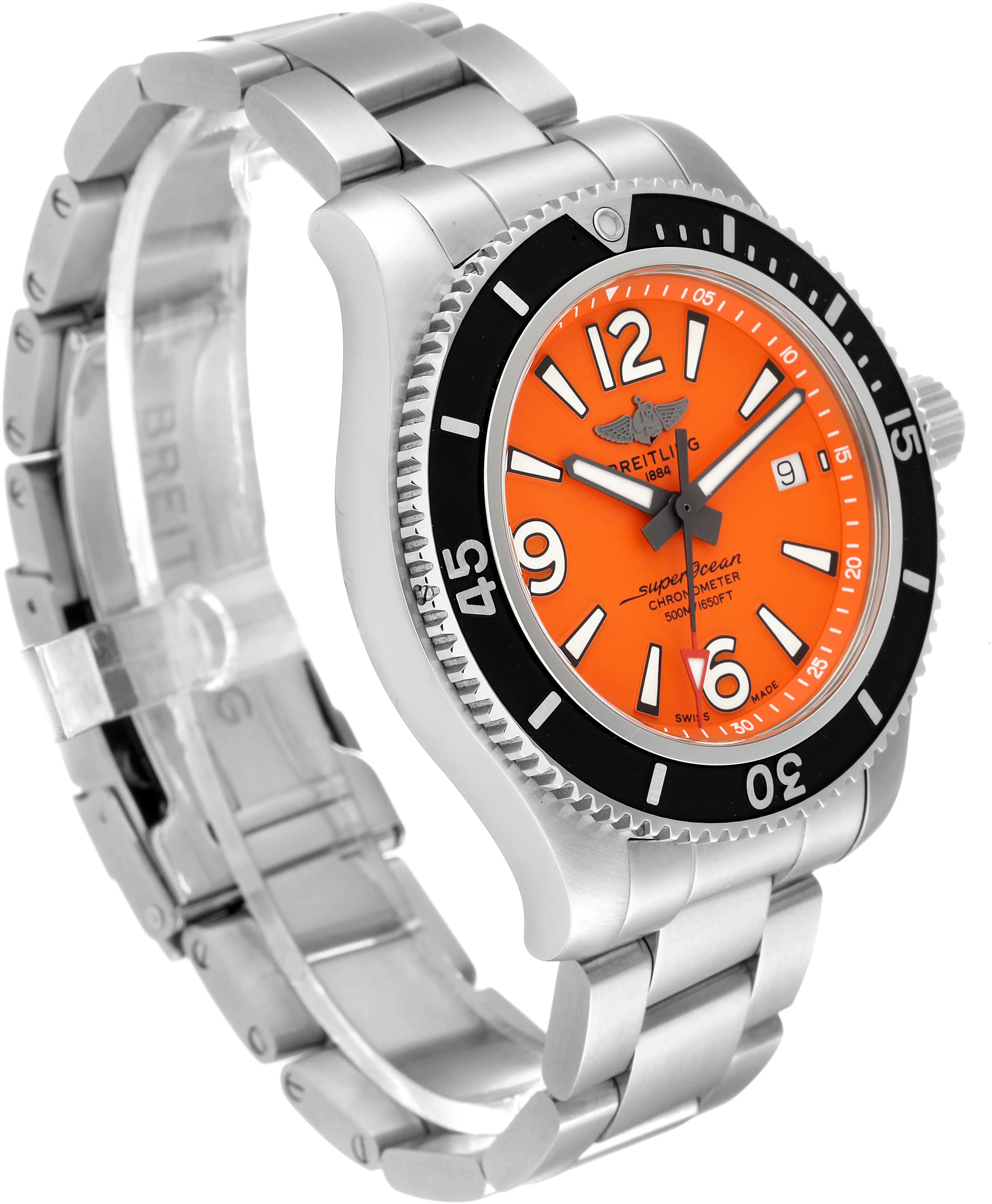 Breitling Superocean A17366 42mm Stainless steel Orange 2