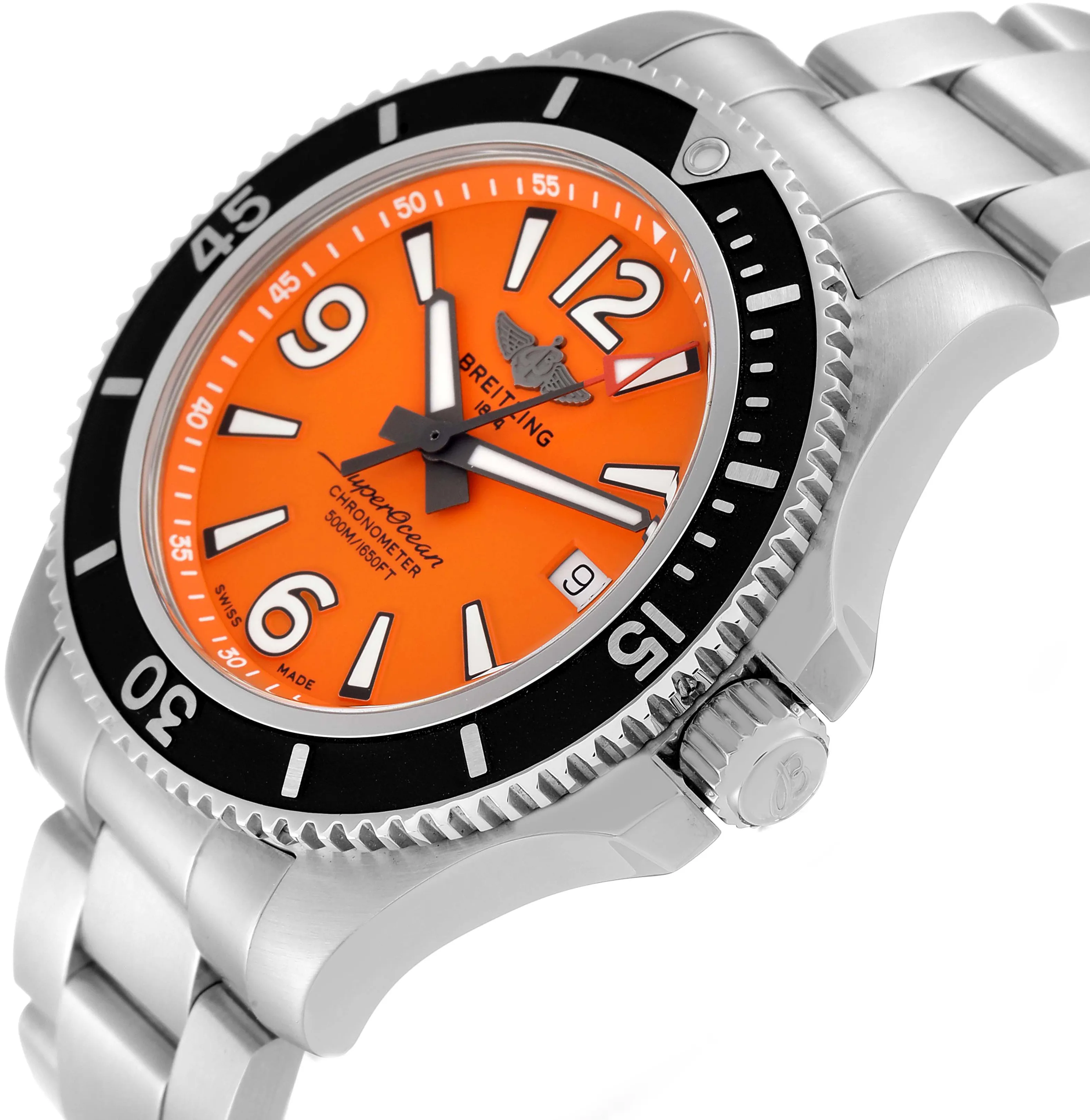 Breitling Superocean A17366 42mm Stainless steel Orange 4