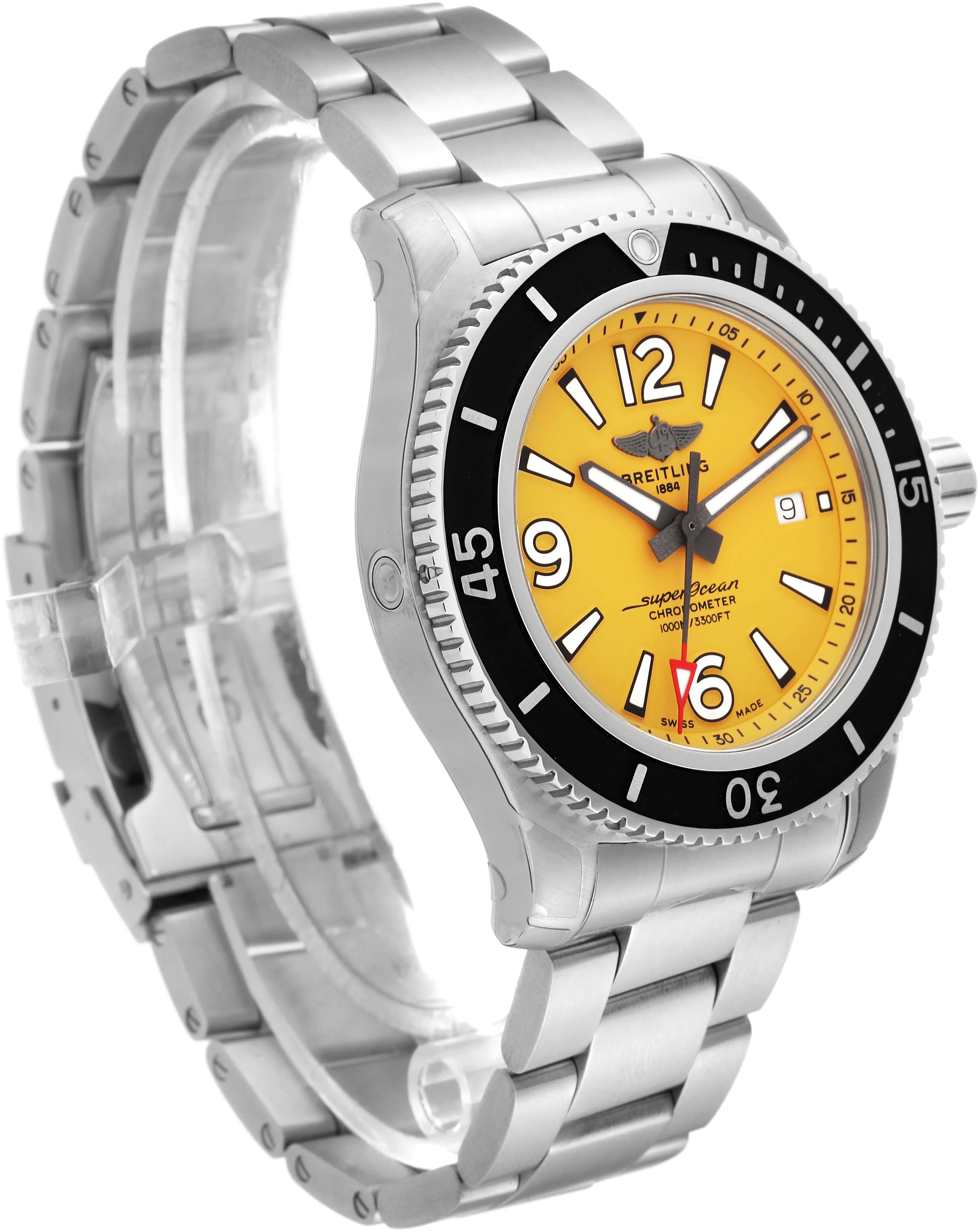 Breitling Superocean A17367 44mm Stainless steel Yellow 2