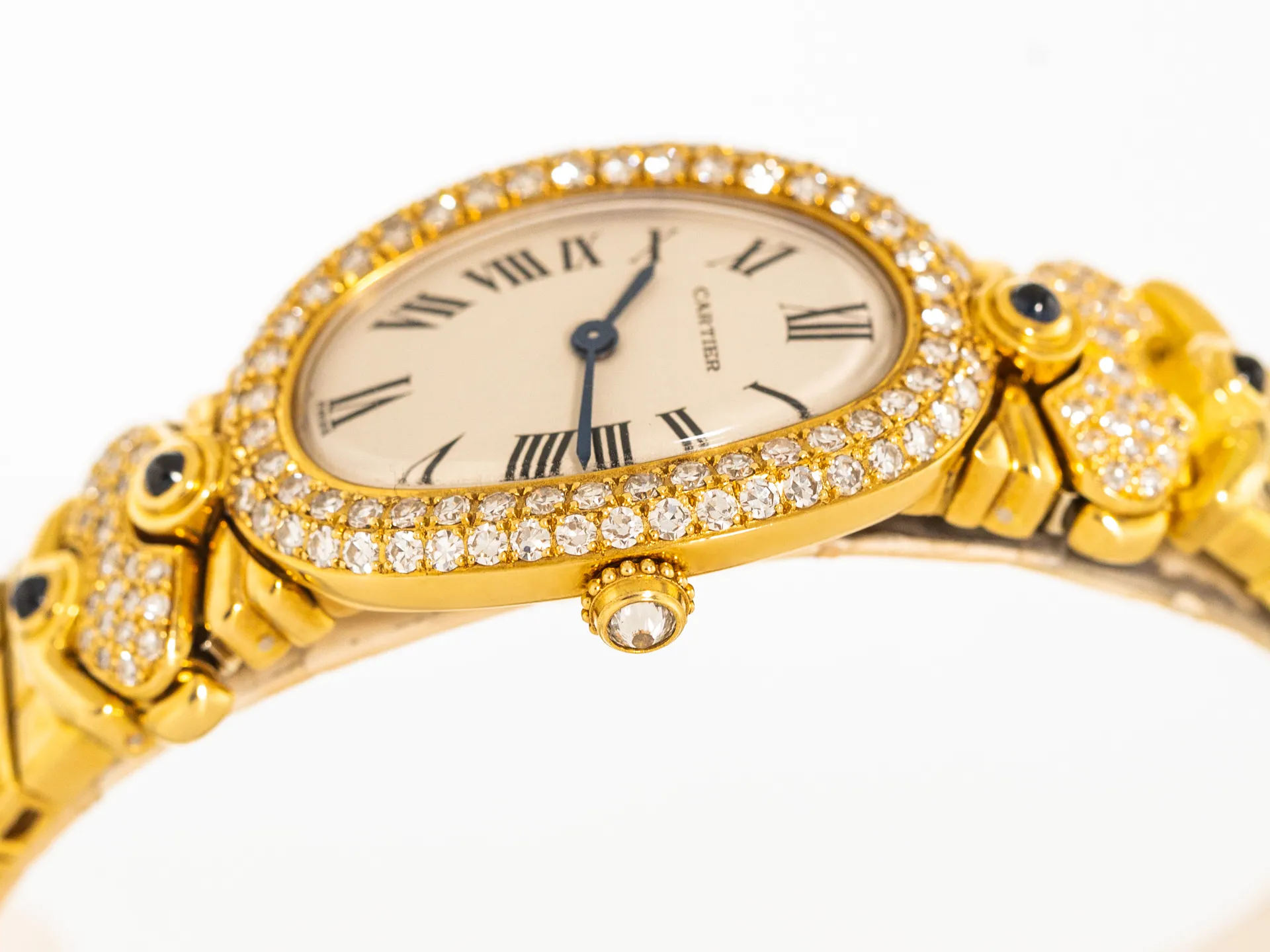 Cartier Baignoire 866044 21mm Yellow gold Silver 4