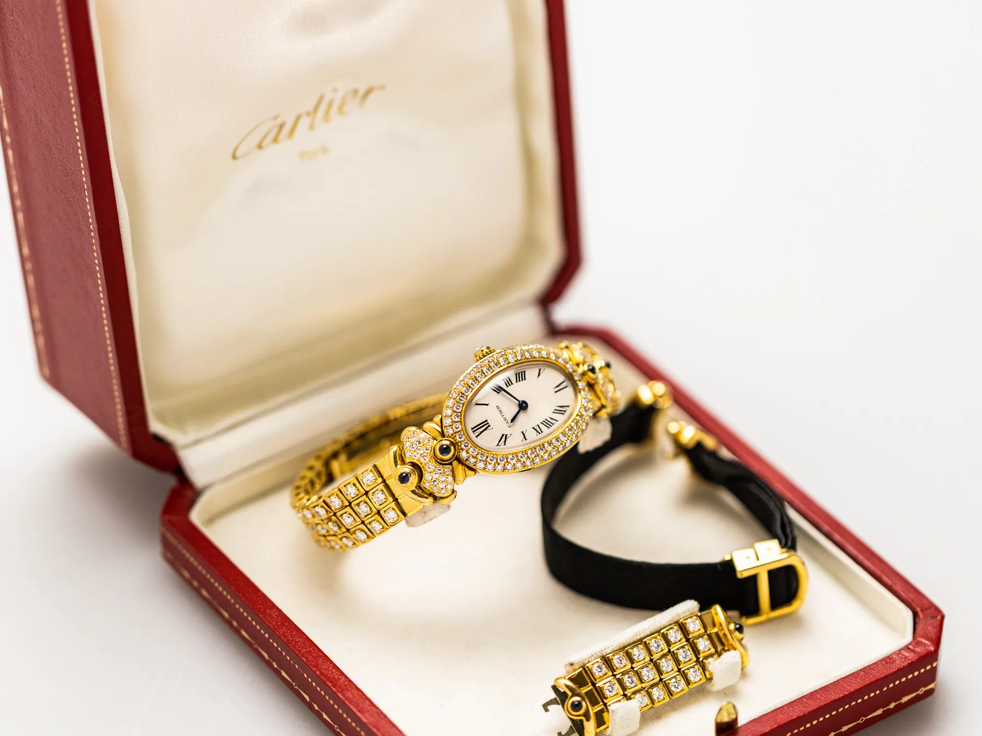 Cartier Baignoire 866044 21mm Yellow gold Silver 8