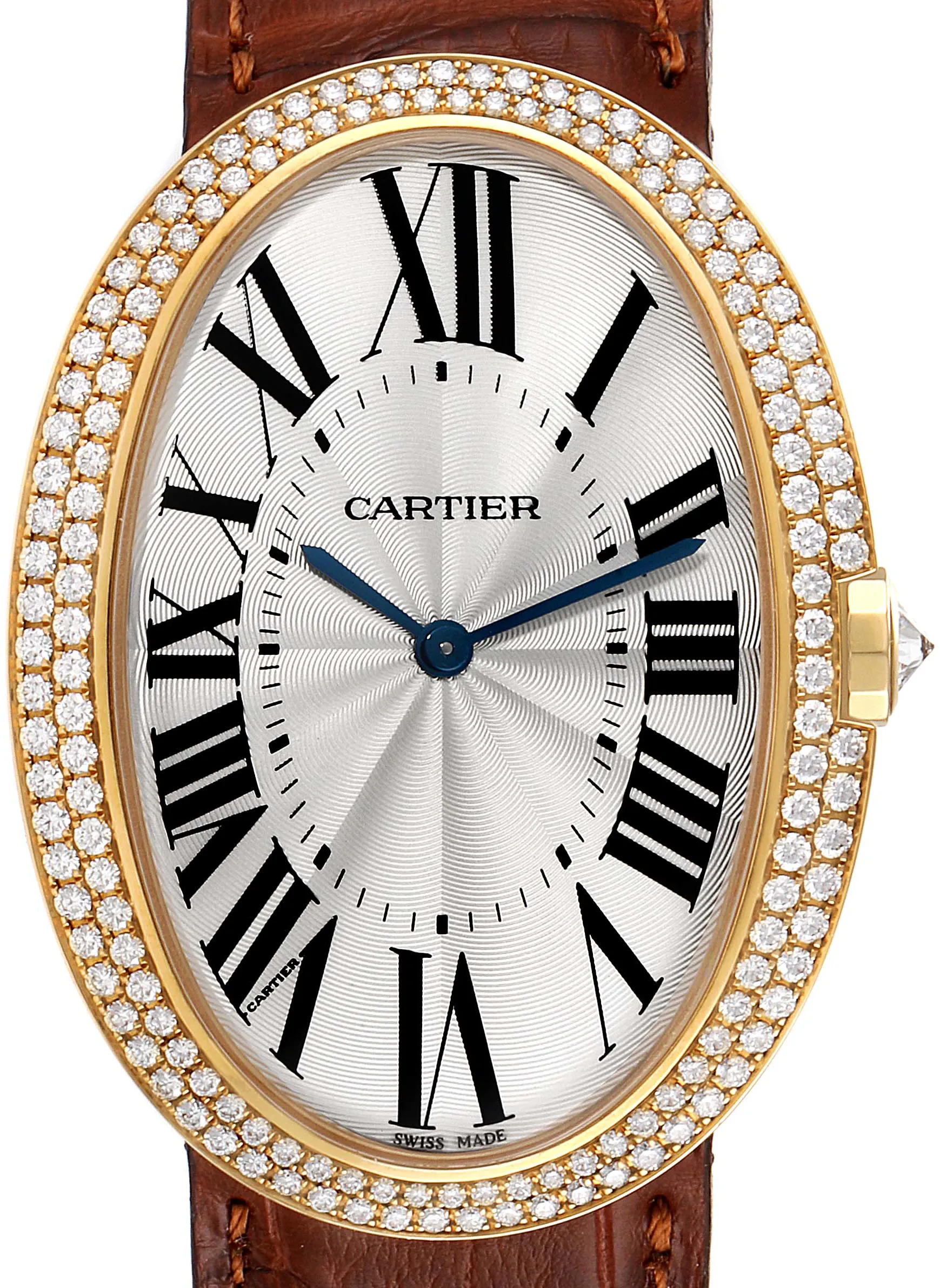 Cartier Baignoire WB520005 44mm Yellow gold Silver