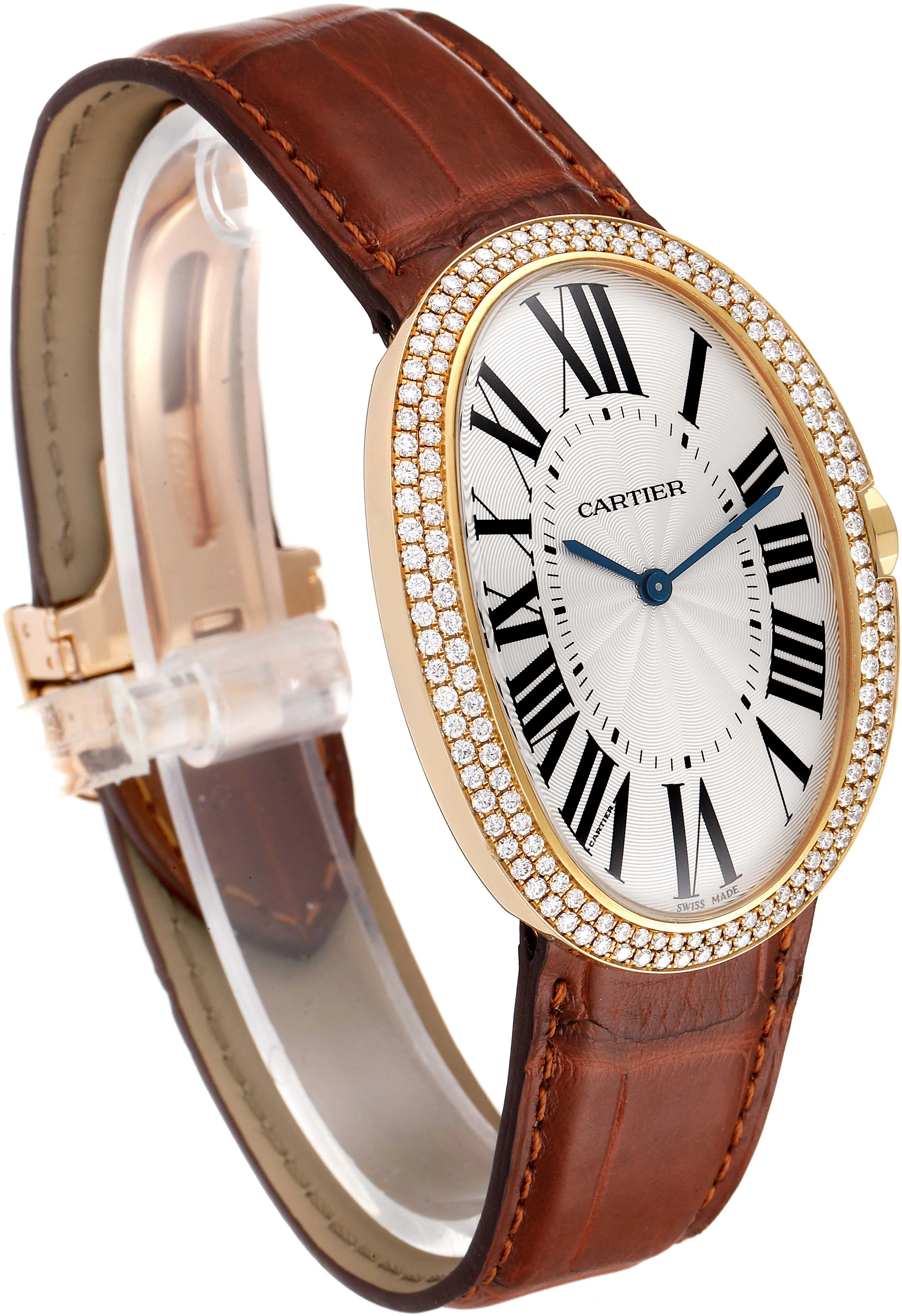 Cartier Baignoire WB520005 44mm Yellow gold Silver 2