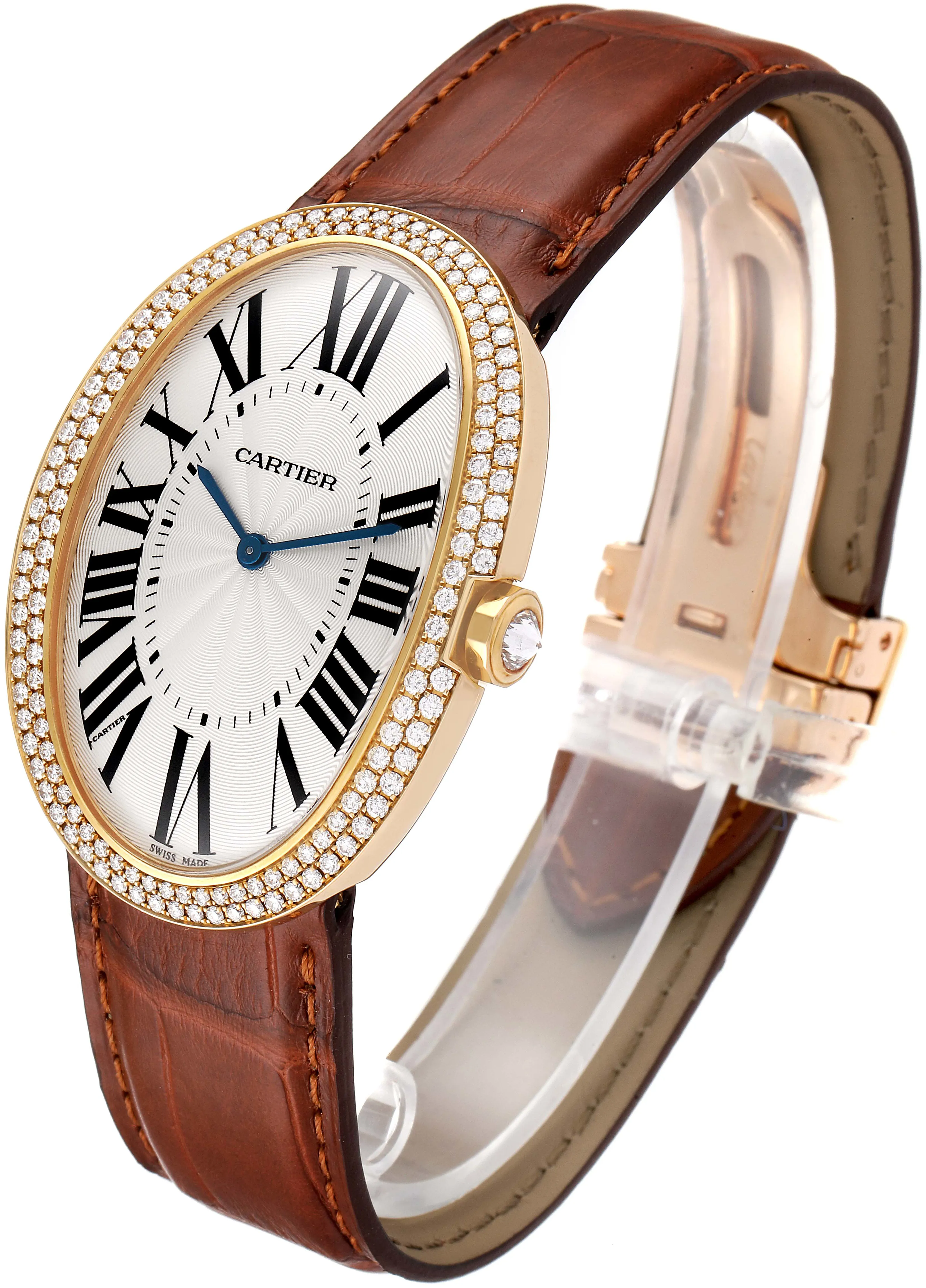 Cartier Baignoire WB520005 44mm Yellow gold Silver 3