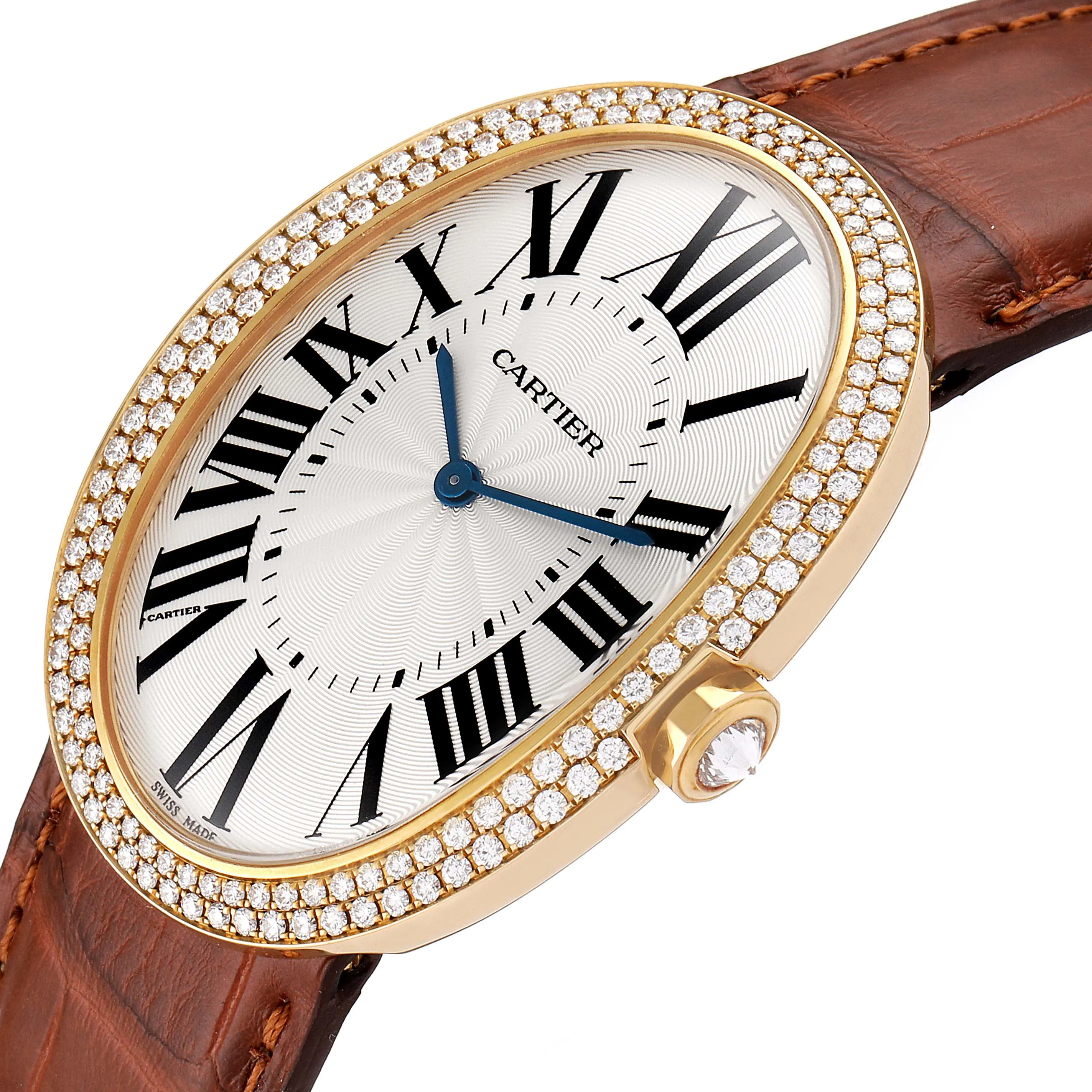 Cartier Baignoire WB520005 44mm Yellow gold Silver 4