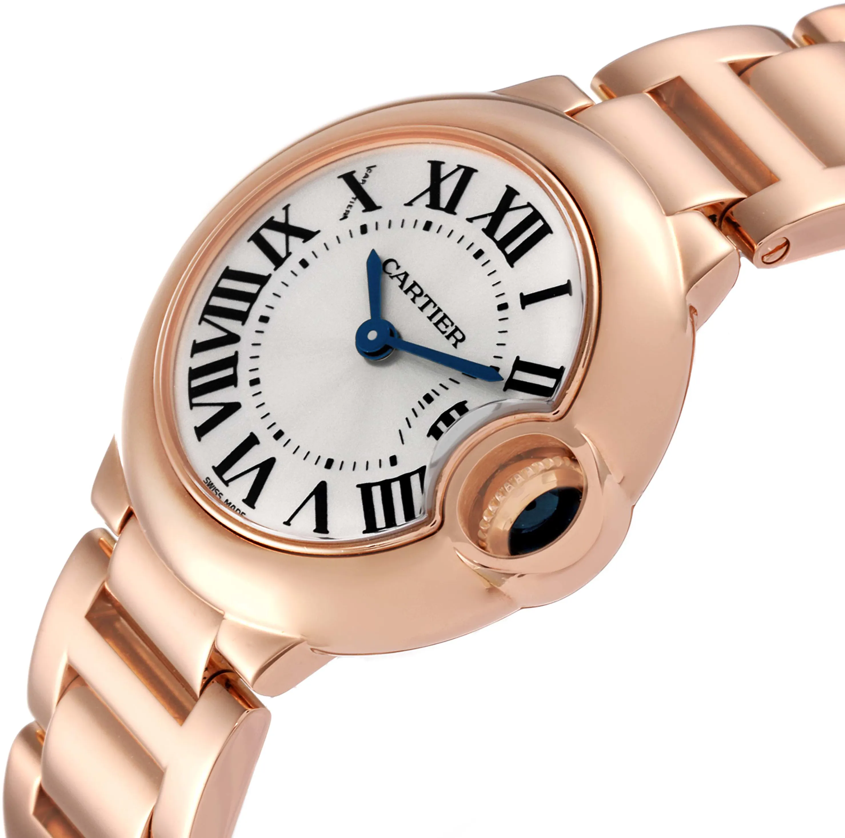 Cartier Ballon Bleu W69002Z2 28mm Rose gold and 18k rose gold Silver 4