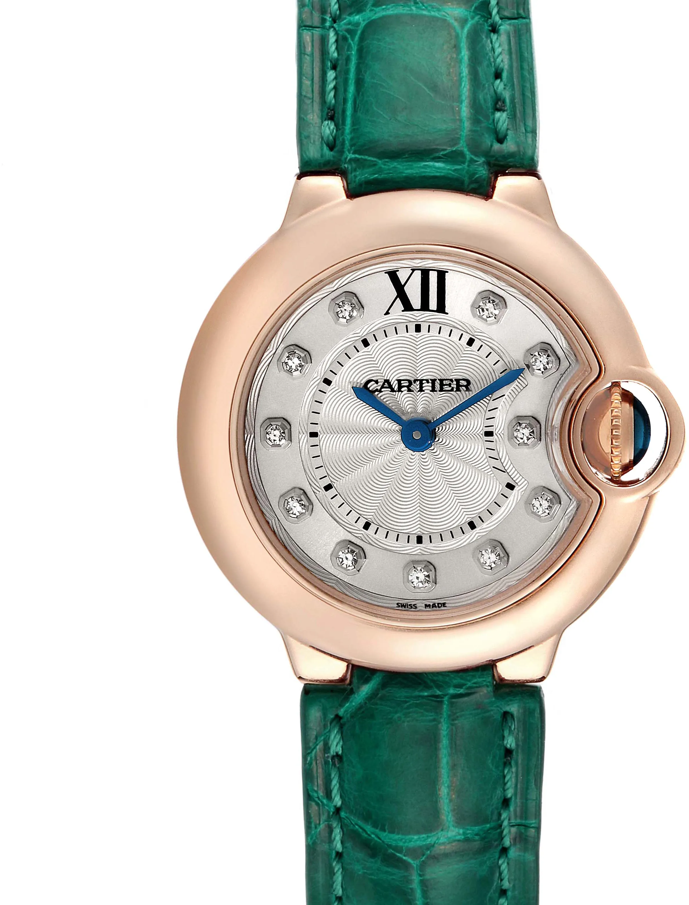 Cartier Ballon Bleu WE902050 28mm Rose gold Silver