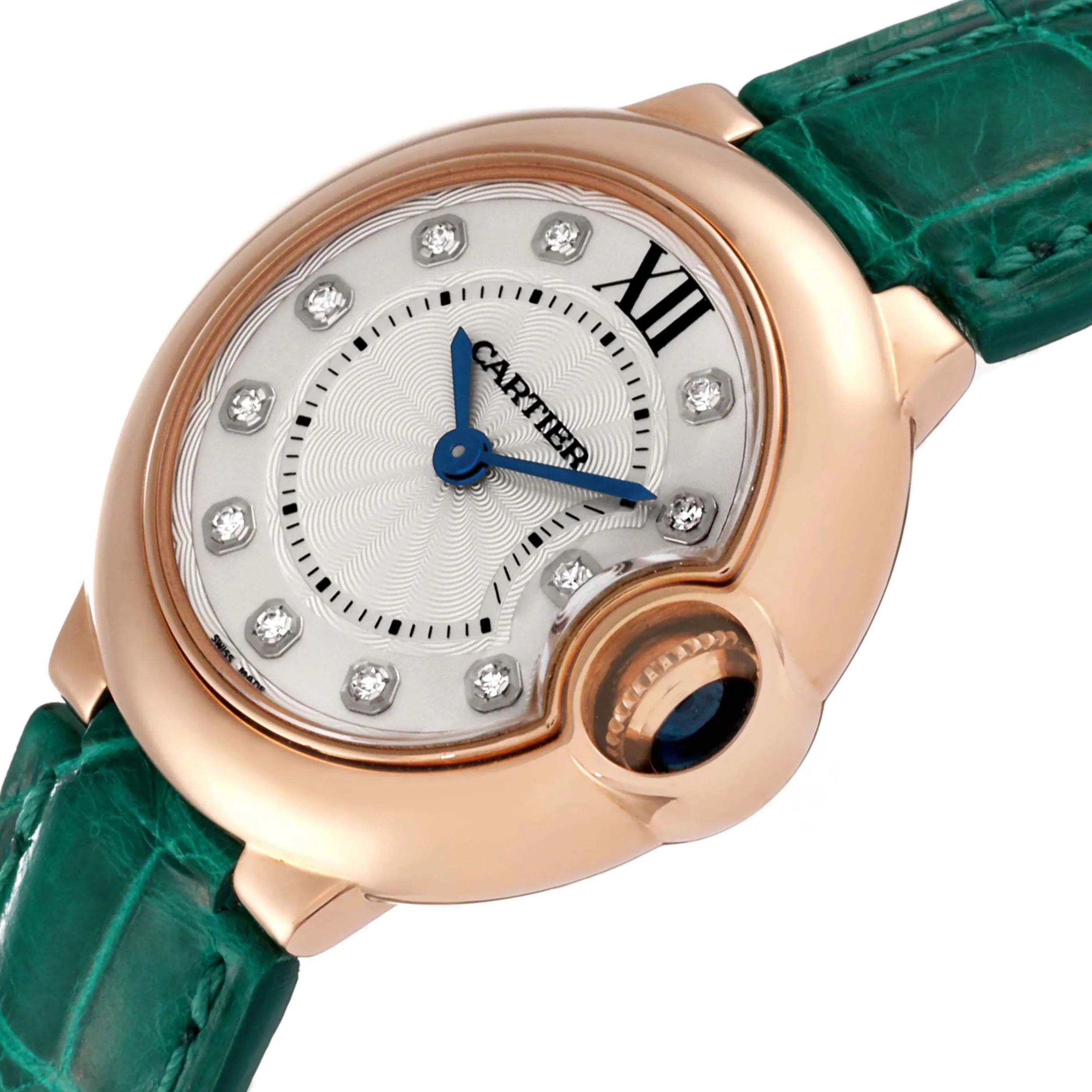 Cartier Ballon Bleu WE902050 28mm Rose gold Silver 4