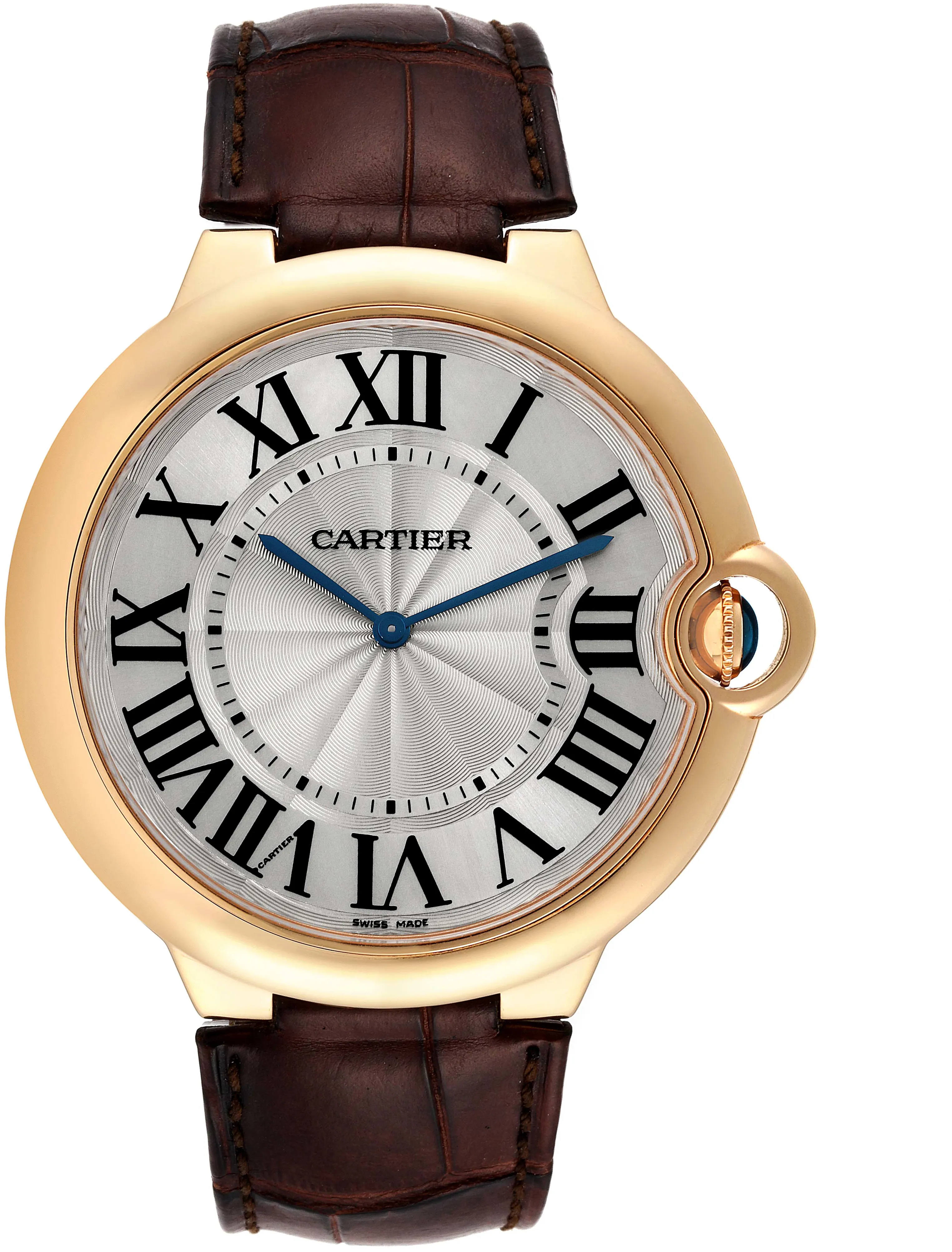 Cartier Ballon Bleu W690054 46mm Rose gold Silver Guilloche 1