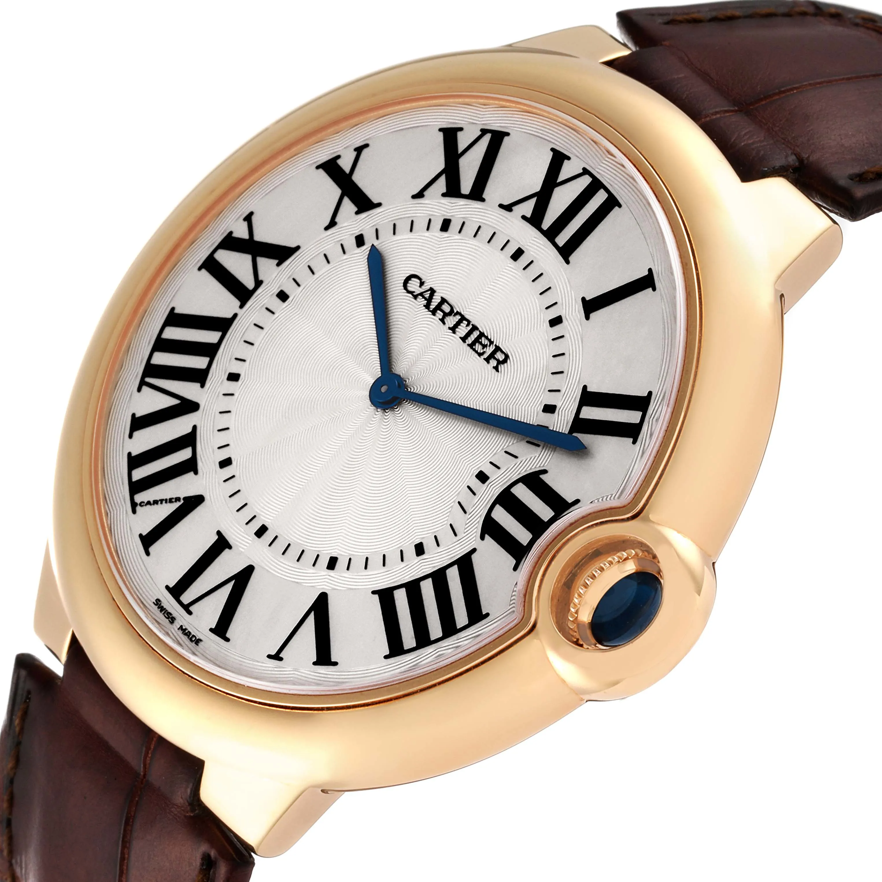 Cartier Ballon Bleu W690054 46mm Rose gold Silver Guilloche 4