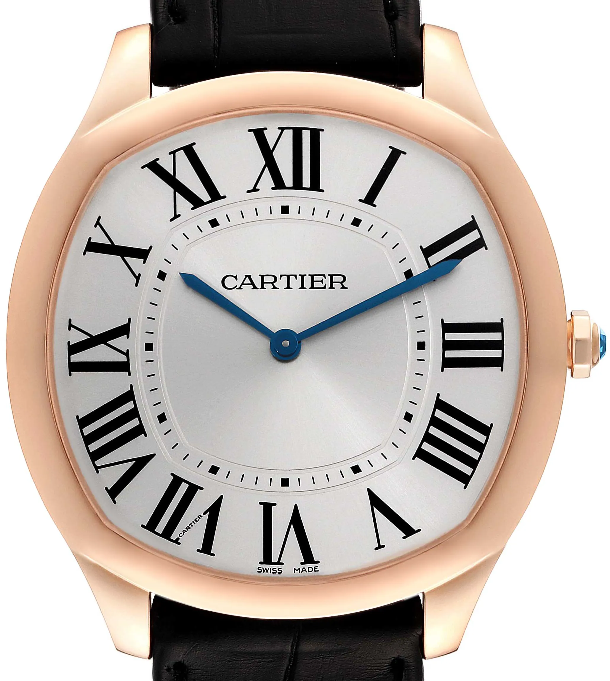 Cartier Drive de Cartier WGNM0006 38mm Rose gold Silver Guilloche