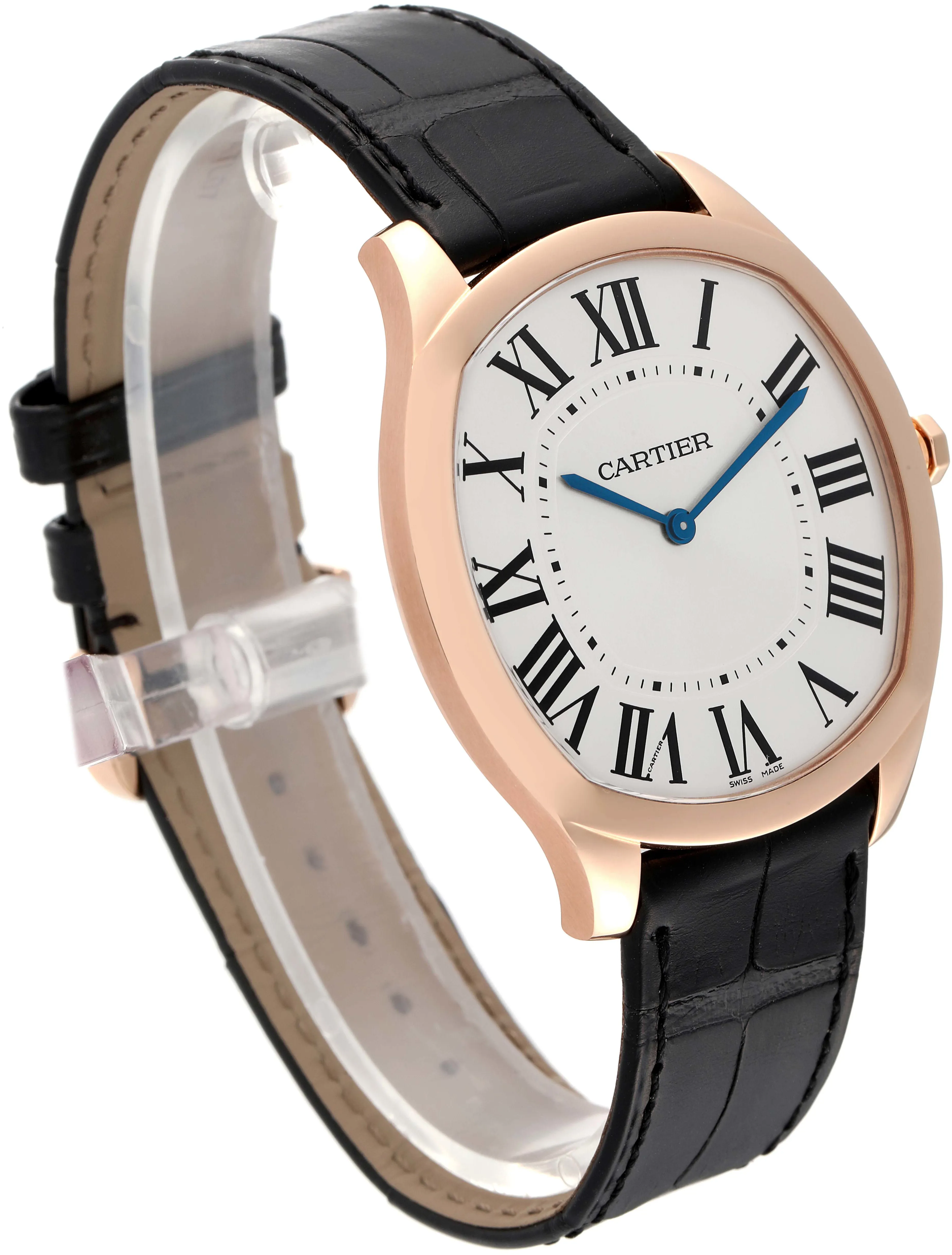 Cartier Drive de Cartier WGNM0006 38mm Rose gold Silver Guilloche 2