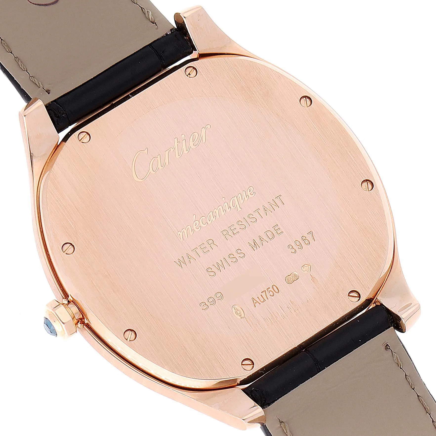 Cartier Drive de Cartier WGNM0006 38mm Rose gold Silver Guilloche 5