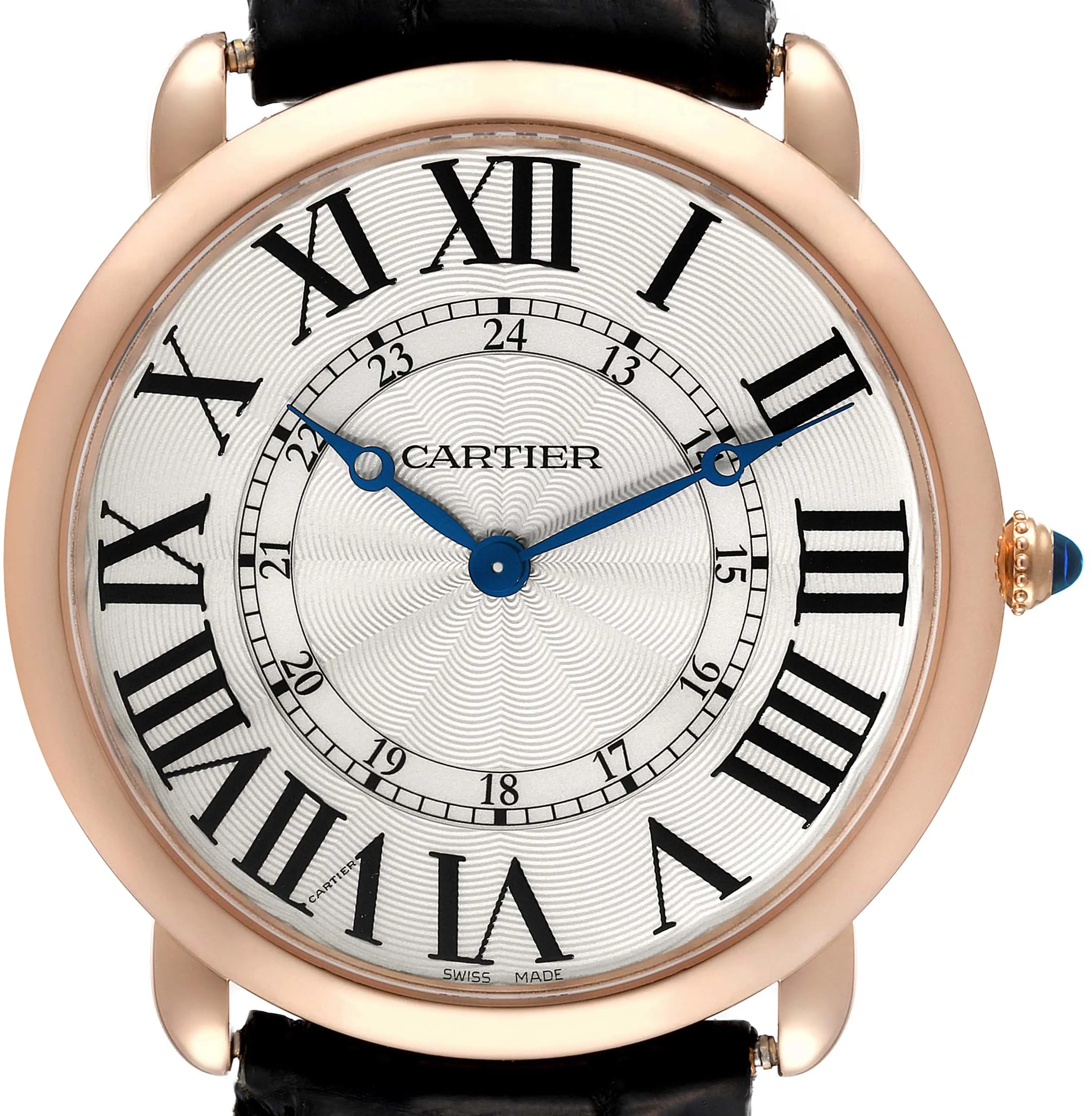 Cartier Ronde Louis Cartier W6801004 42mm Rose gold Silvered grained