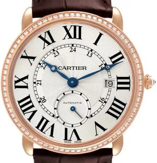 Cartier Ronde Louis WR007017 18k rose gold Silver